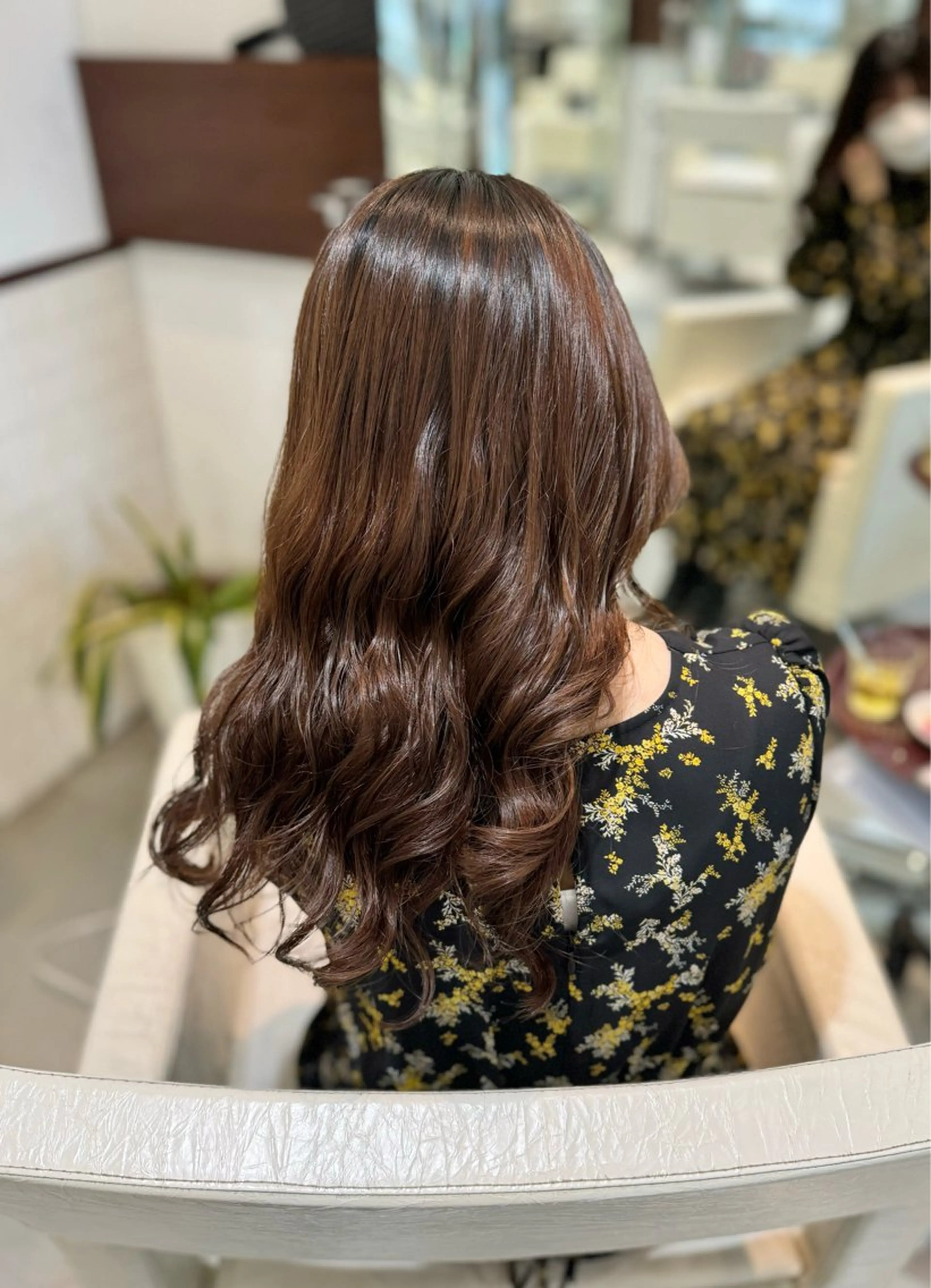 ロング パーマ カット パーマ トリートメント コテ巻き風パーマ/ キミシマカイトのヘアスタイル