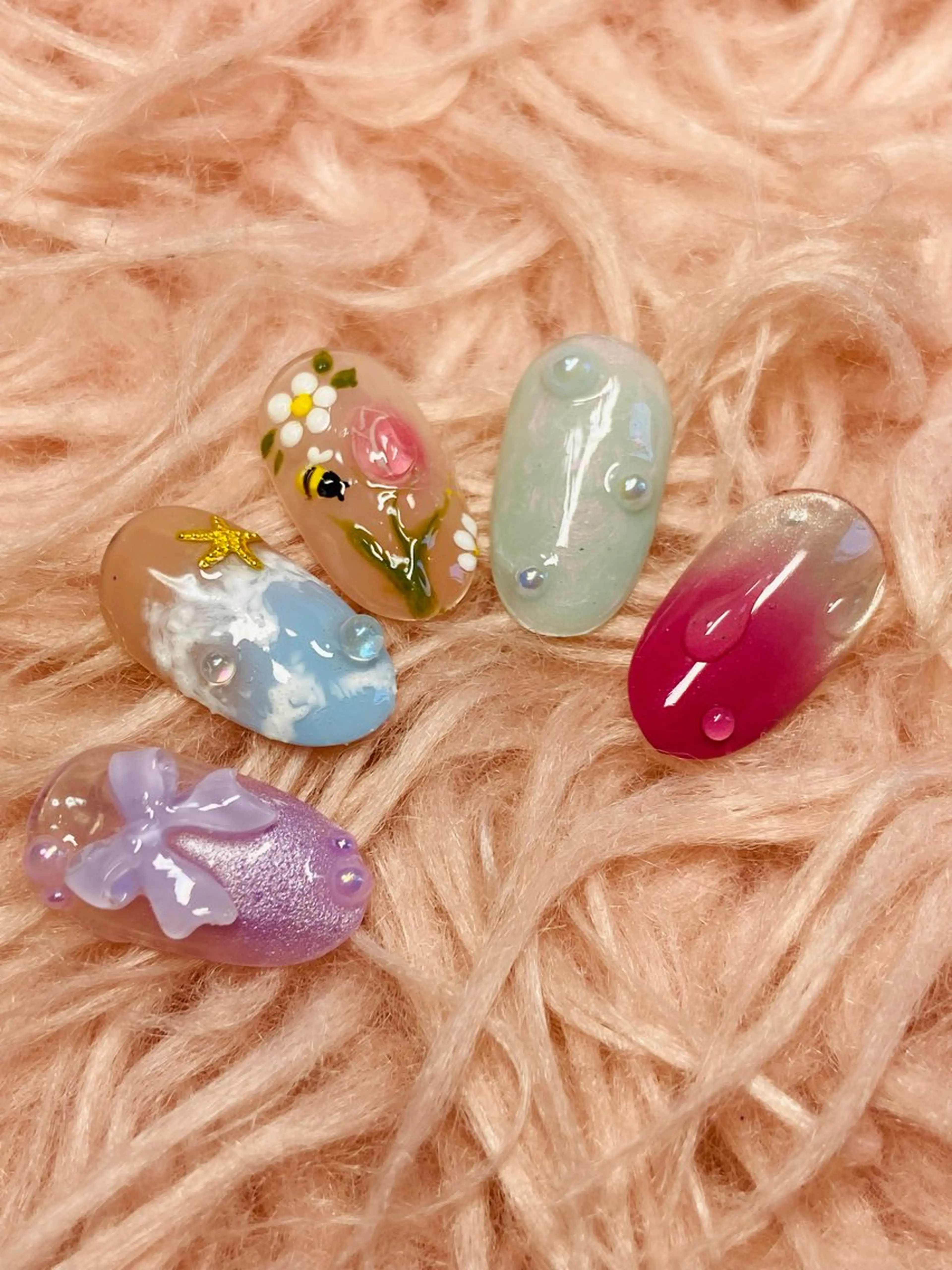 ネイル アートネイル 夏ネイル HandSnail自宅サロン所属・HandSnail 座間自宅ネイルサロンのネイルデザイン