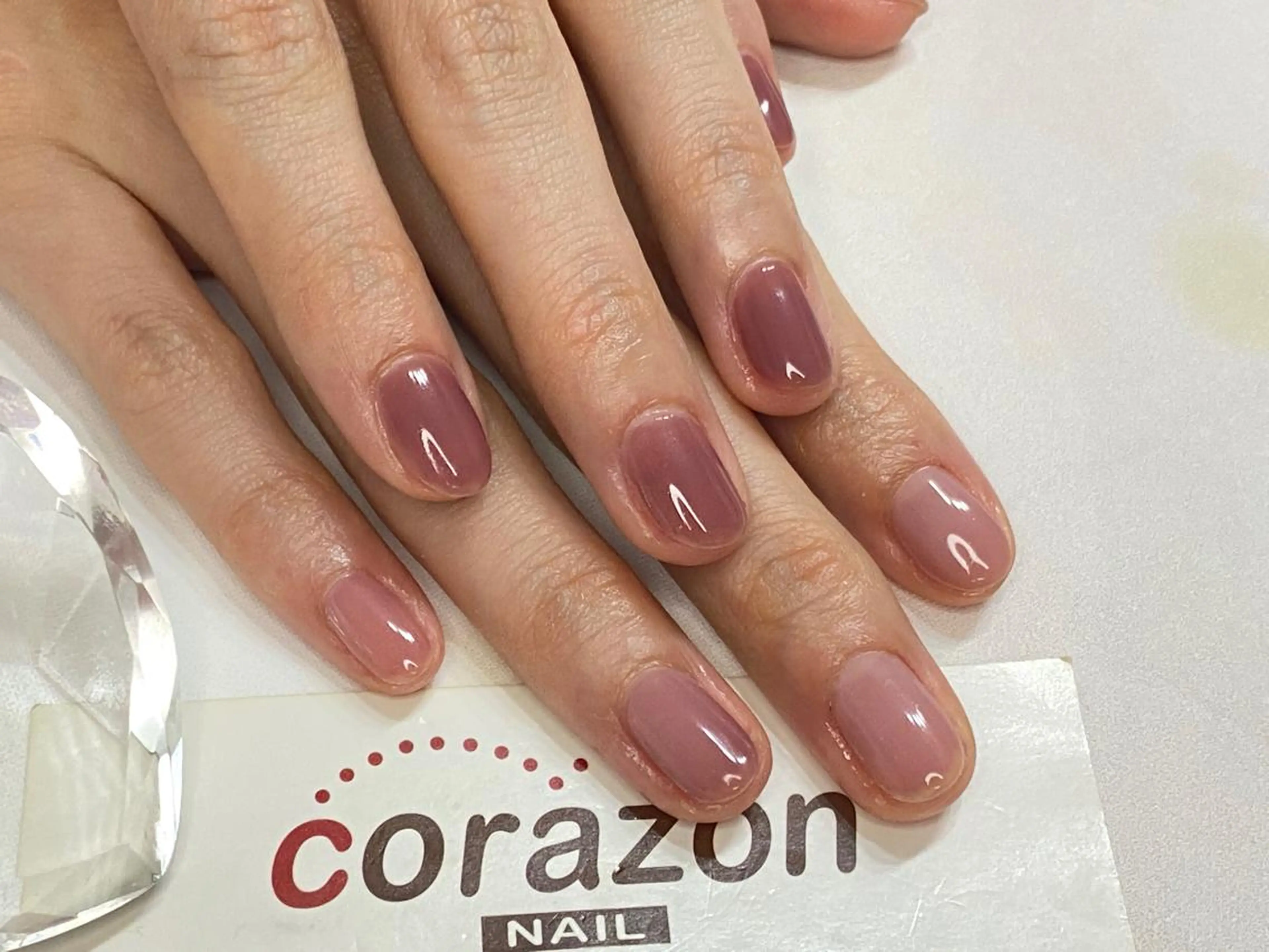 ネイル ジェルネイル ワンカラーネイル ハンドネイル corazon所属・ネイリスト aicoのネイルデザイン