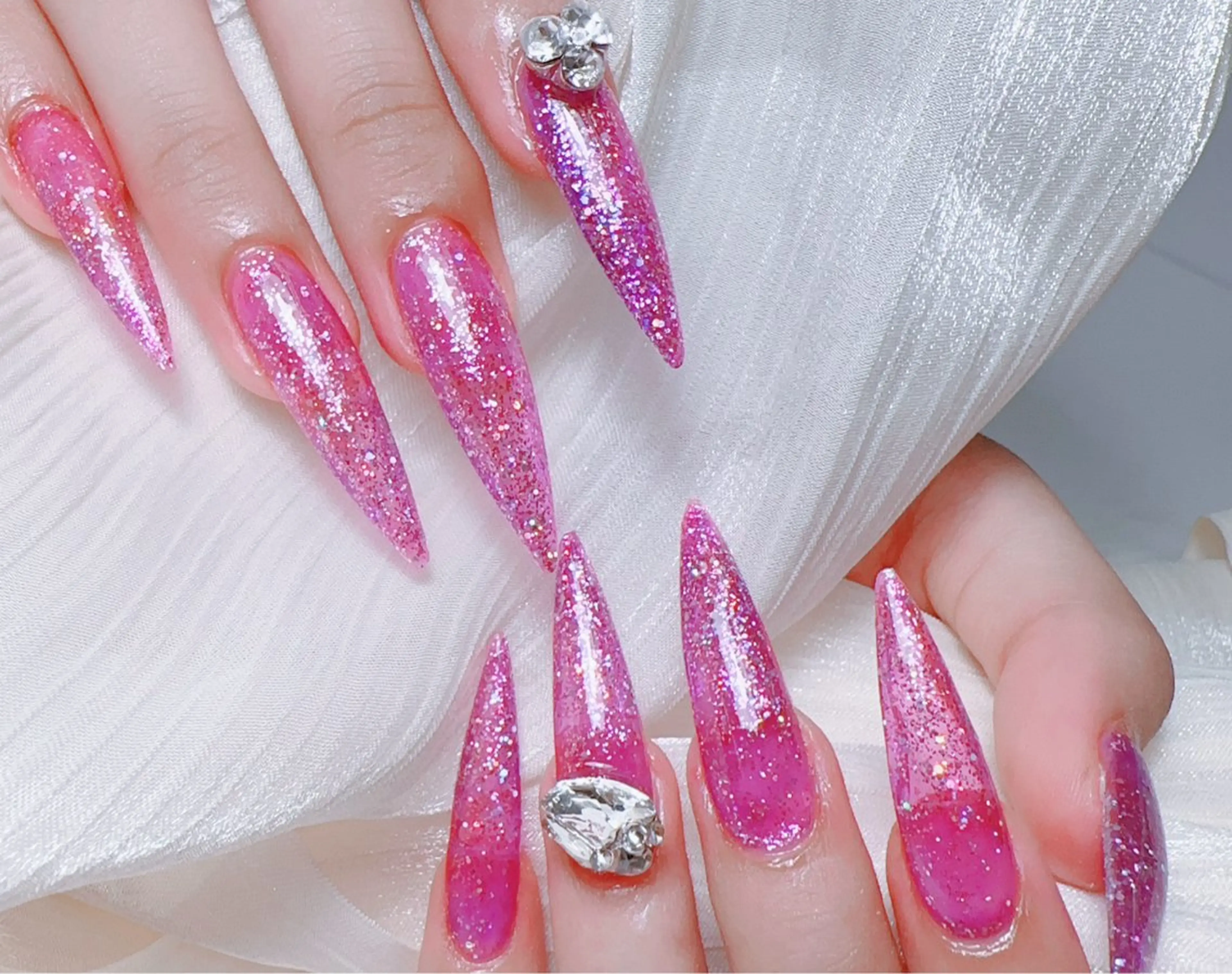 ネイル ハンドネイル M🌷nail 長さだし専門店のネイルデザイン