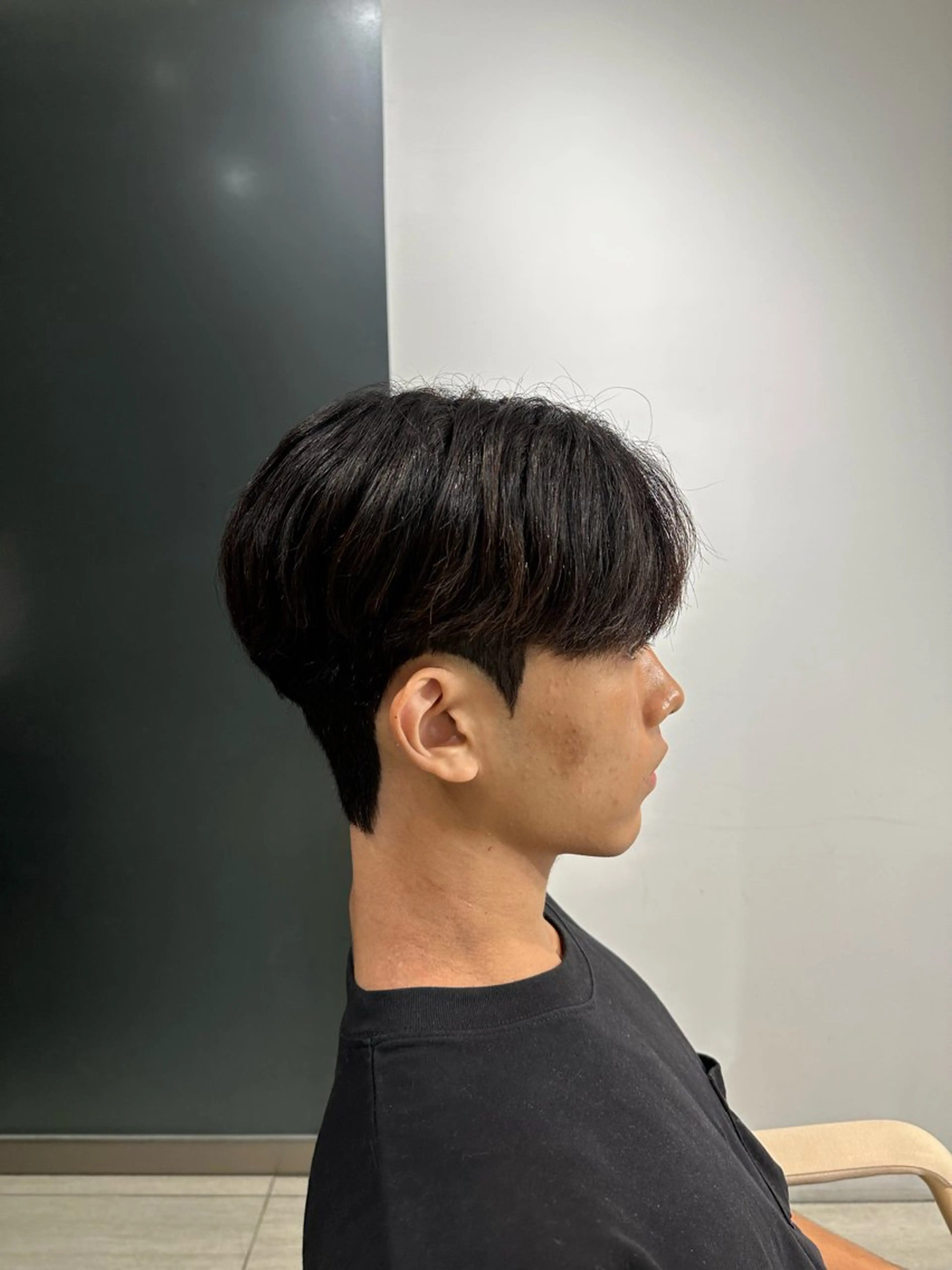 ショート パーマ メンズ メンズパーマ カット パーマ 縮毛矯正 ダウンパーマ/カルマ パーマ/大阪韓国ヘアのヘアスタイル