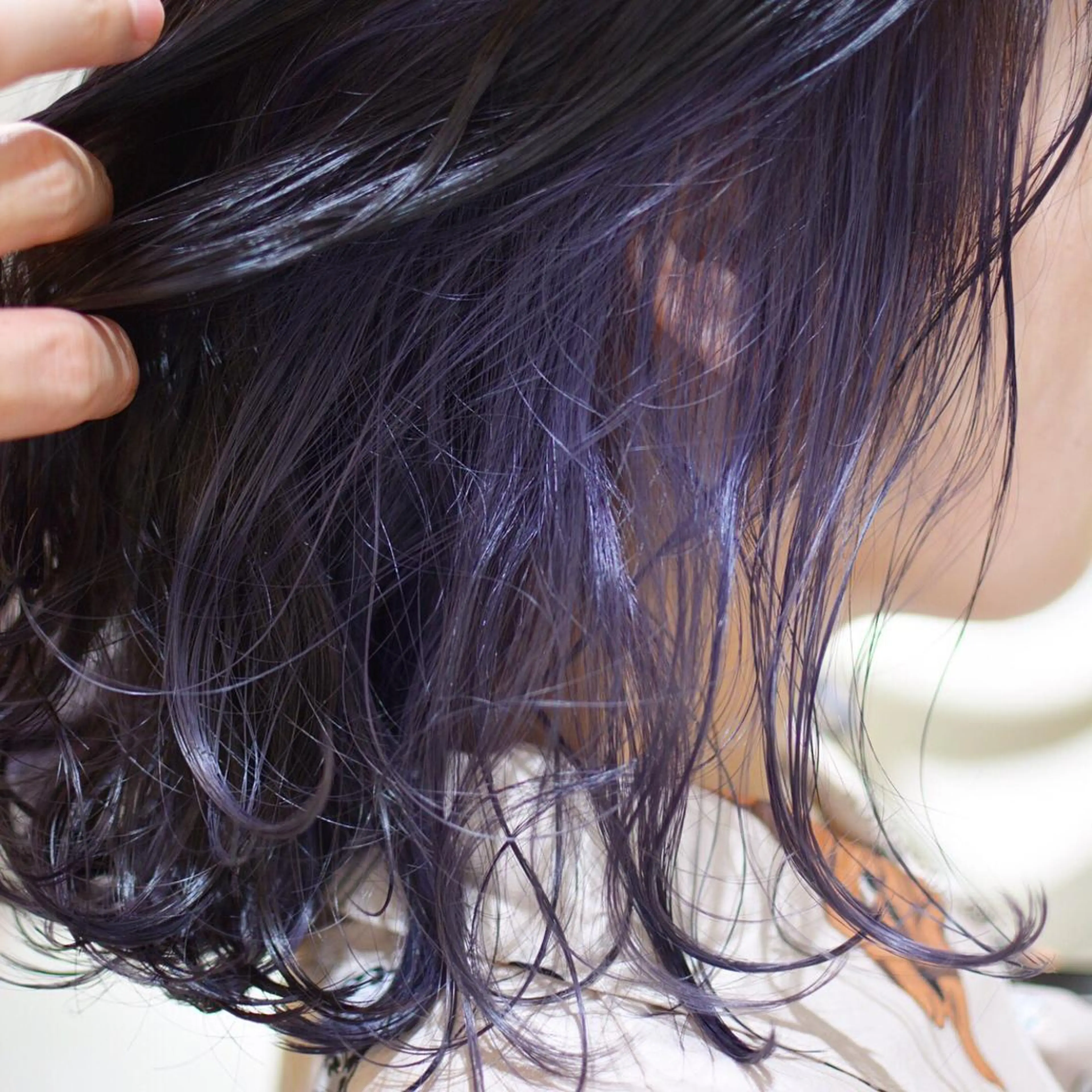 ミディアム パープルカラー カット ヘアカラー トリートメント 木村 創造🌟 デザインカラーお任せのヘアスタイル