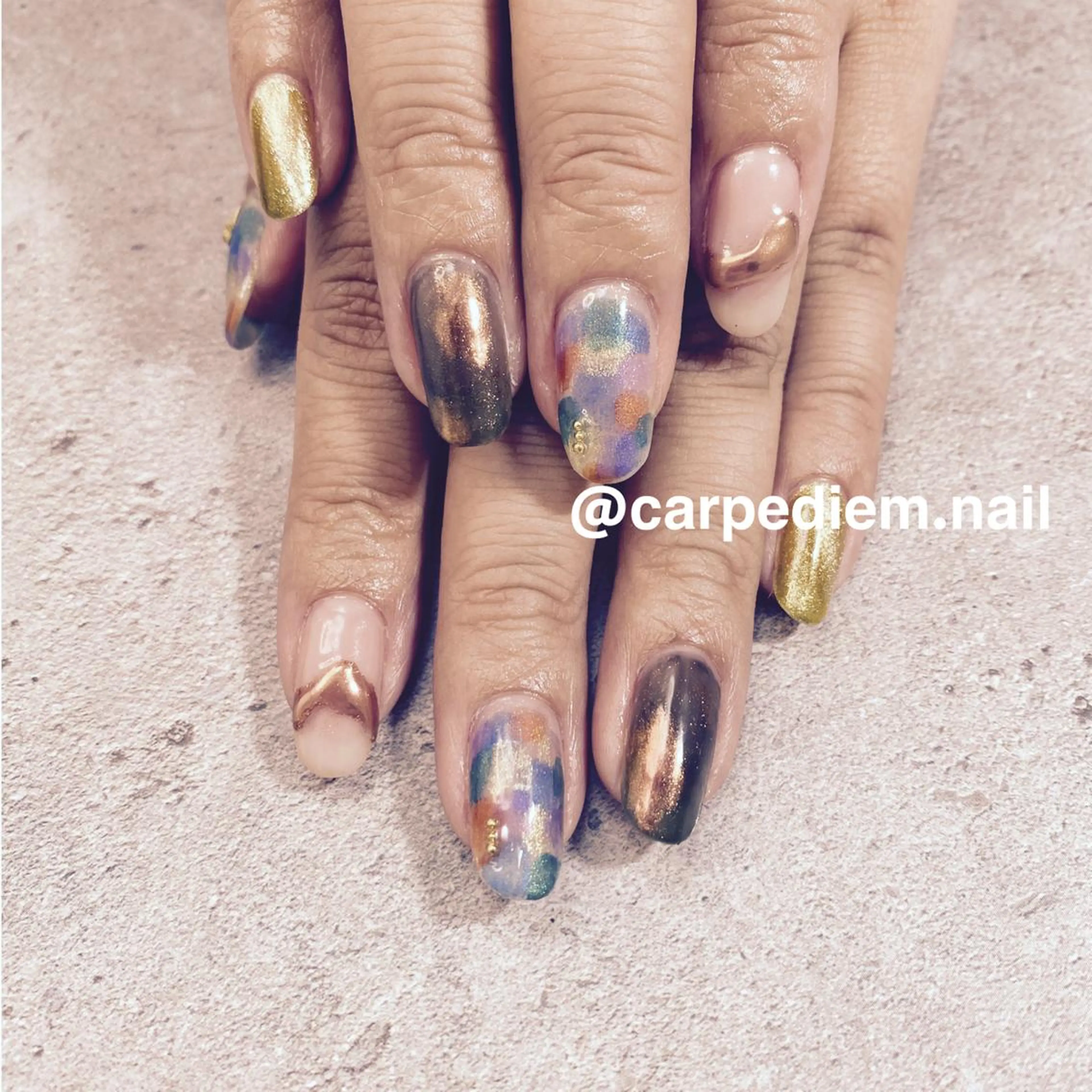 ネイル 城東区ネイルサロン carpediemのネイルデザイン