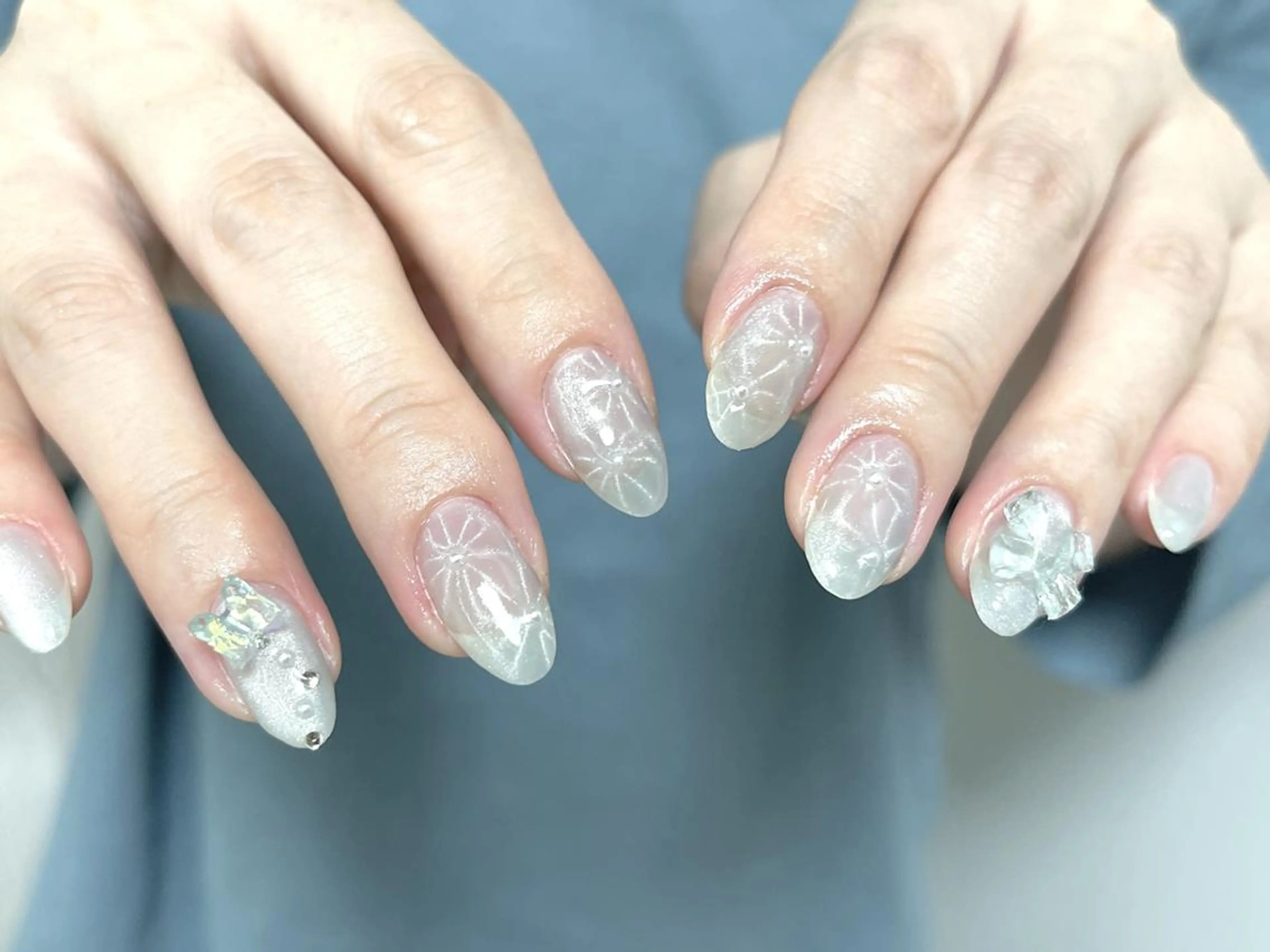 ネイル na🎀🎀na ちゅるちゅるのネイルデザイン