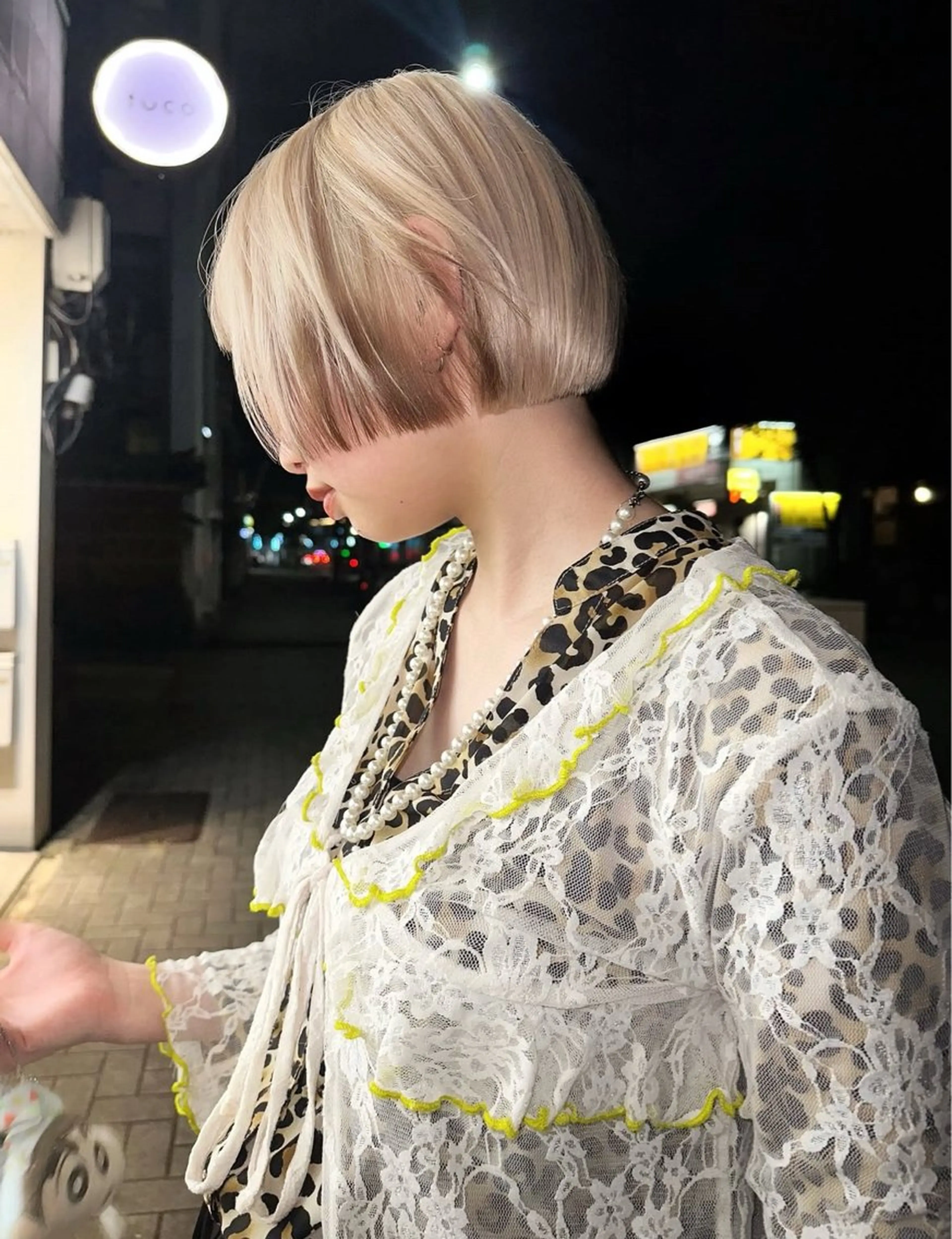 ショート ボブ カット ヘアカラー 榛地 渉馬のヘアスタイル