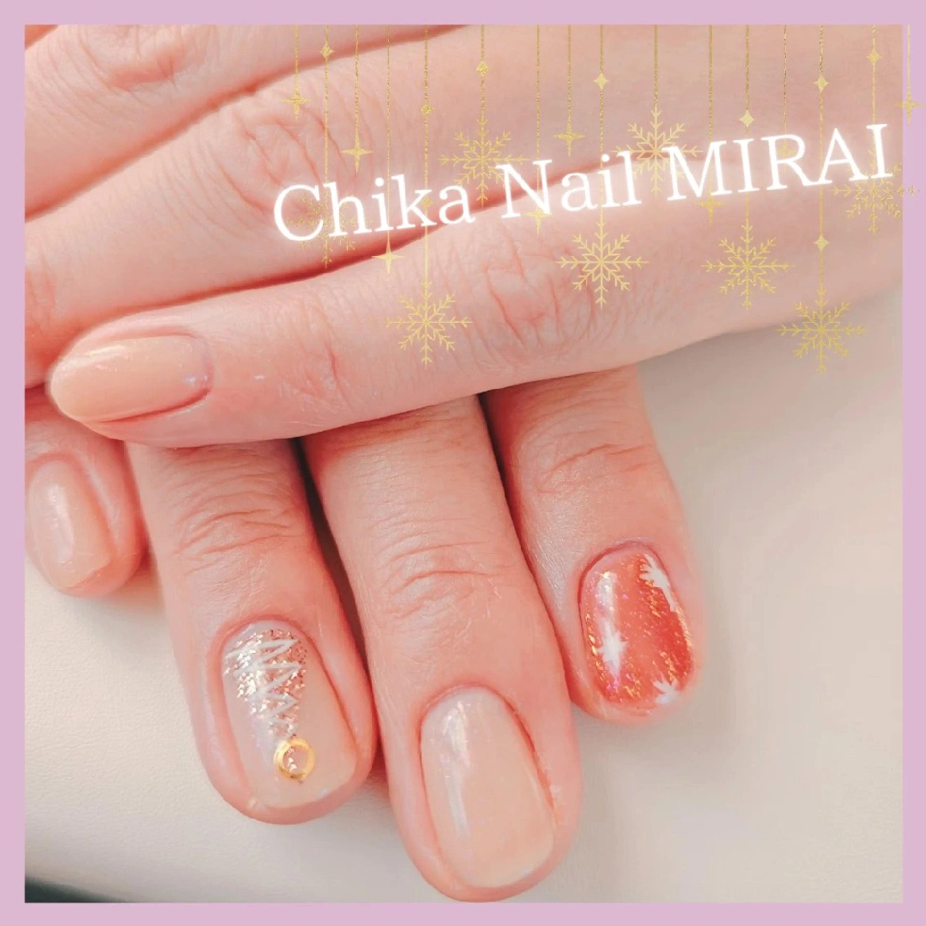 ネイル アートネイル ワンカラーネイル Chika  Nail MIRAIのネイルデザイン
