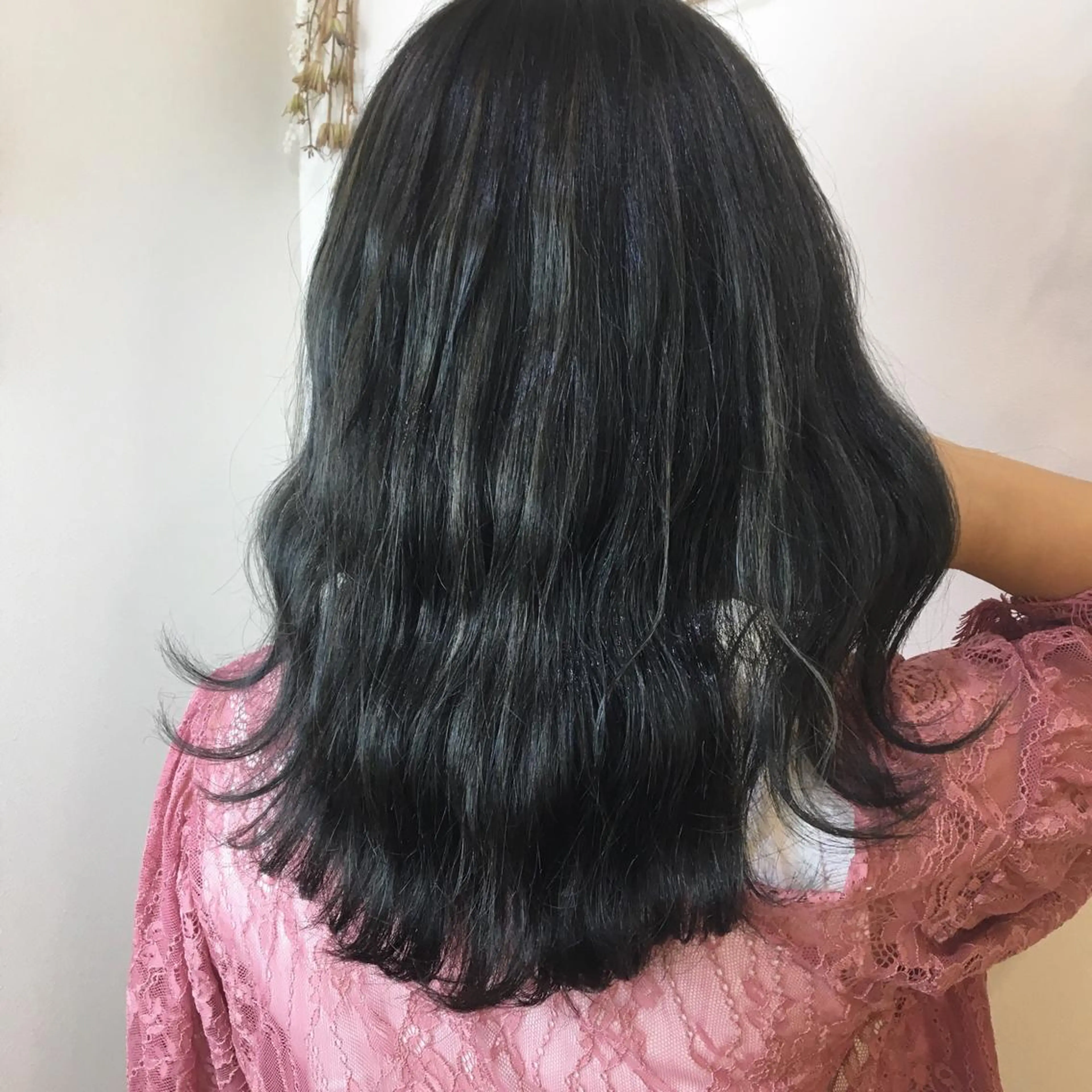 ロング カラー グレージュ ハイライトカラー ハイライト 髪質改善 頭身浴/ 中田のヘアスタイル