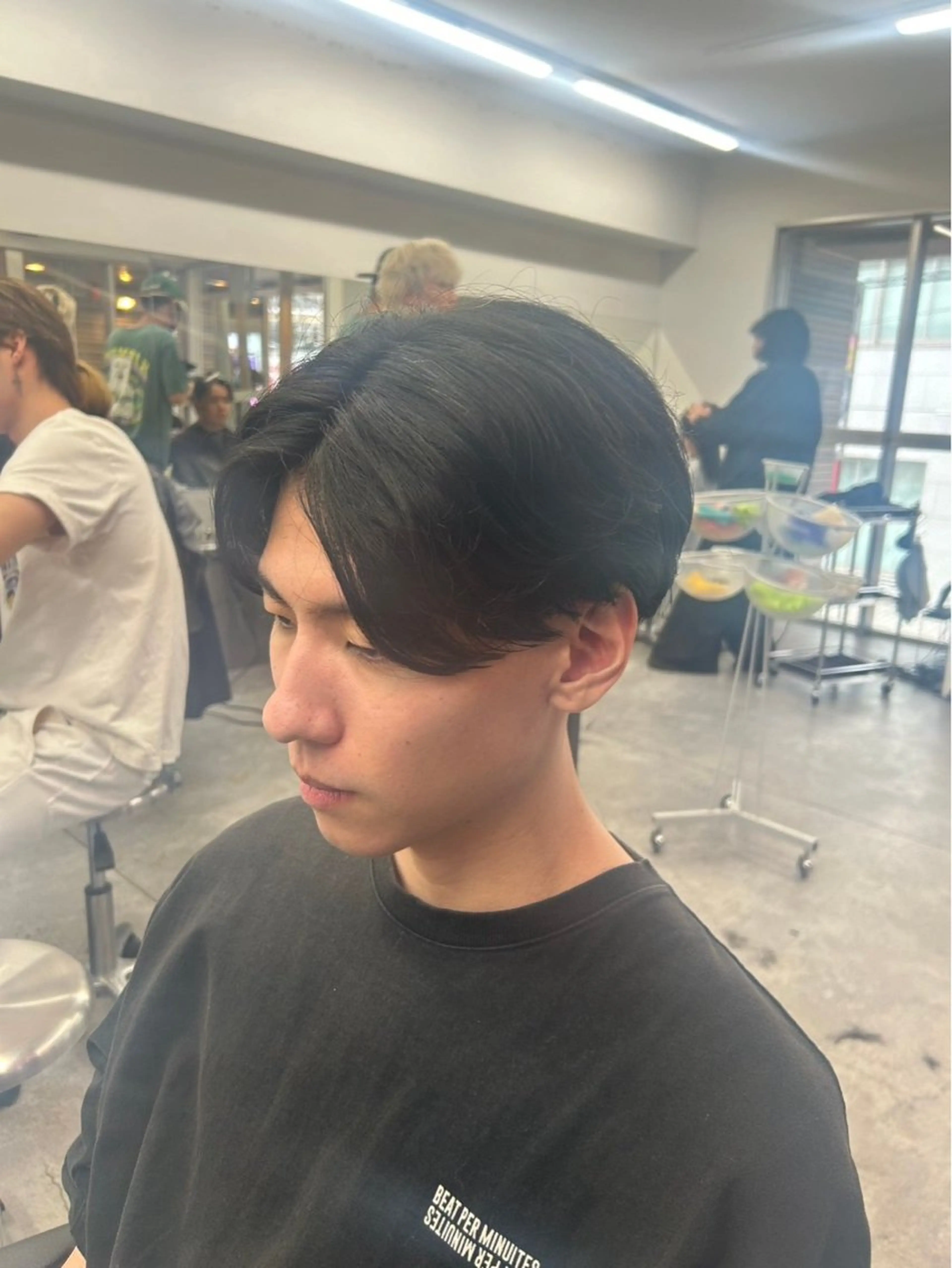 ショート パーマ メンズ カット パーマ ヘアセット メンズ/パーマ特化/ 町田/naokiのヘアスタイル
