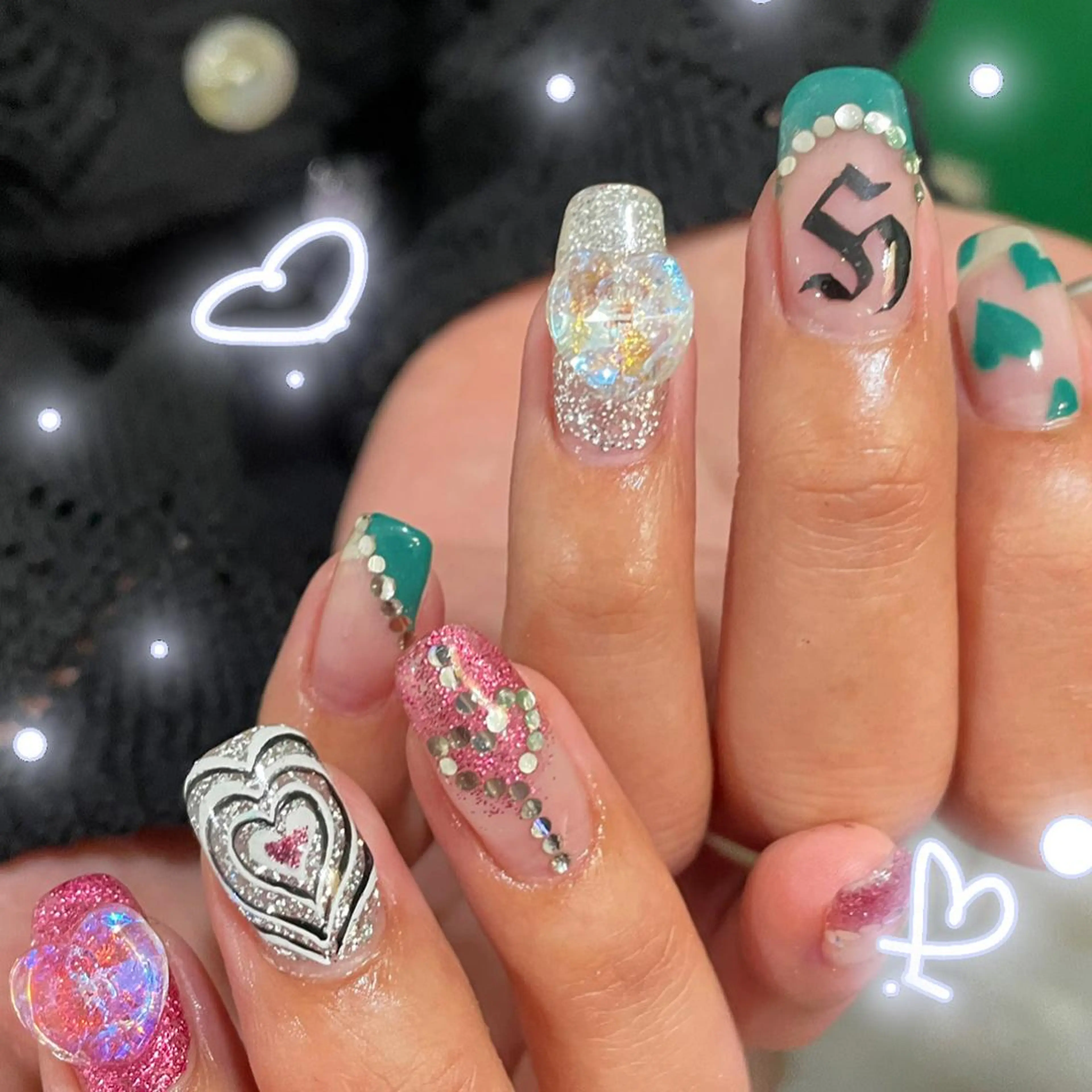 ネイル 栗田 ゆう子のネイルデザイン