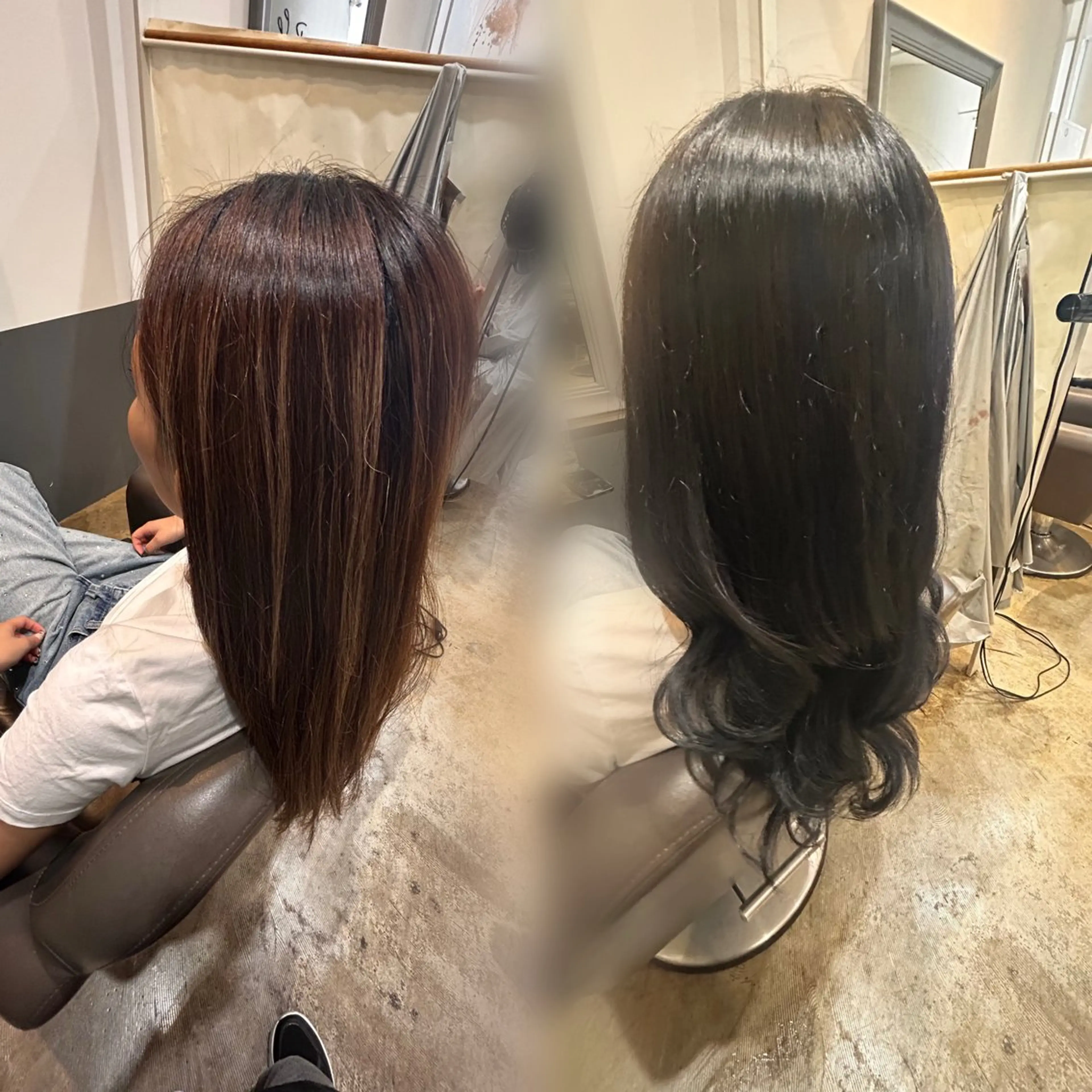 イルミナorアディクシーカラー+グローバルミルボン4stepトリートメント ⚠️現金のみの写真