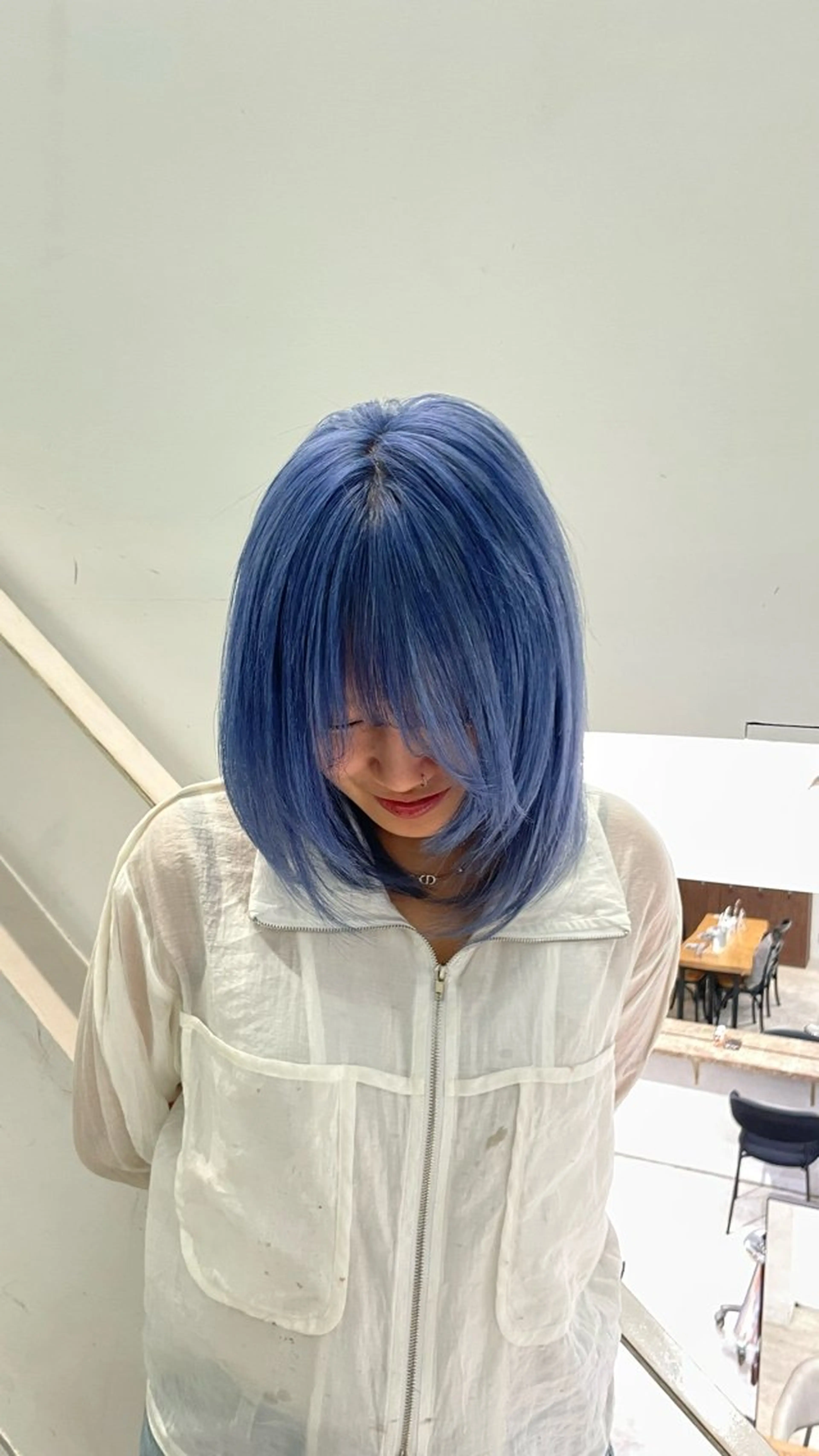 ミディアム カラー 似合わせカット/透明 感カラー/まりん🎀のヘアスタイル