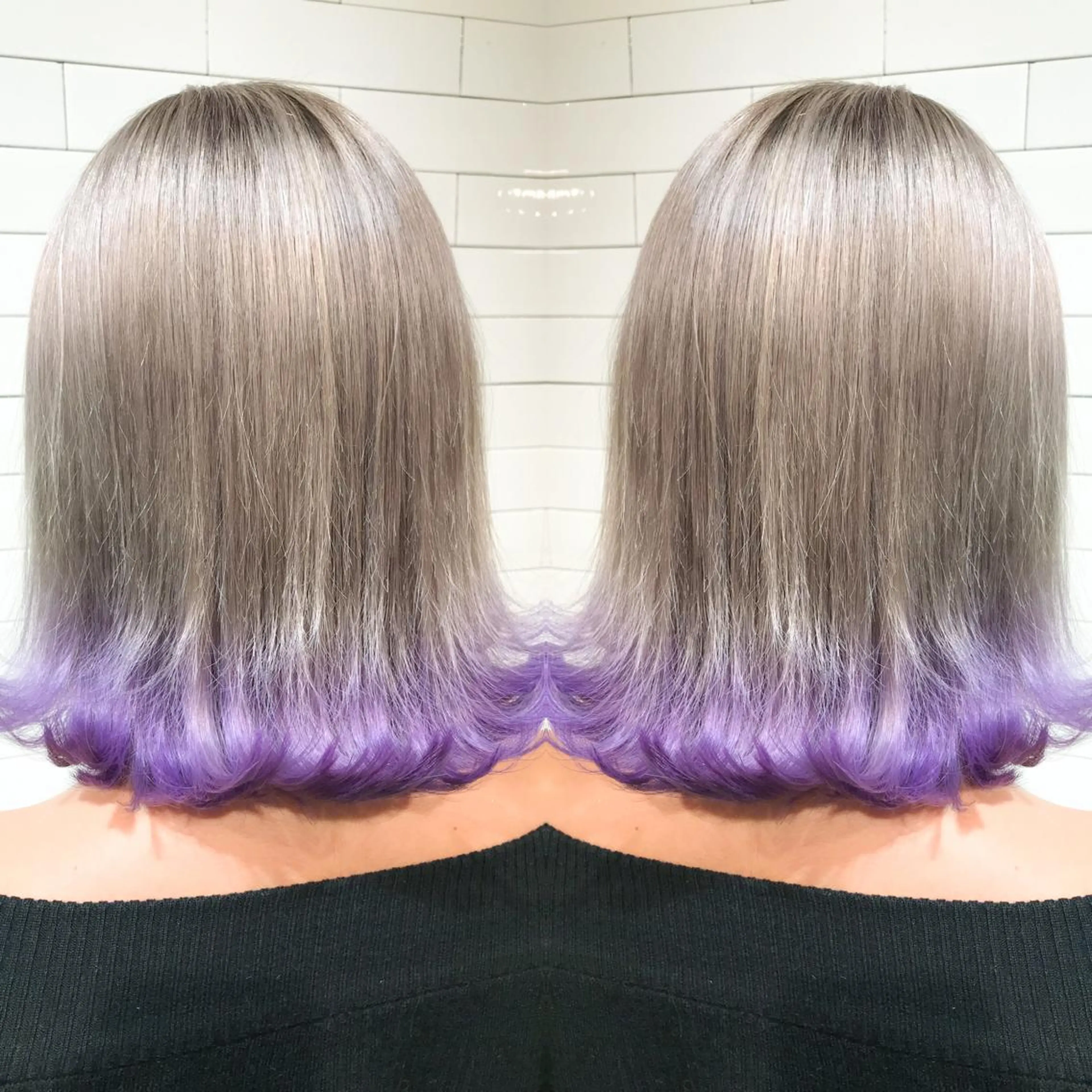 ショート カラー パープルカラー LA KING GINZA TOKYO所属・🧡ショートの達人 🧡SHOのヘアスタイル