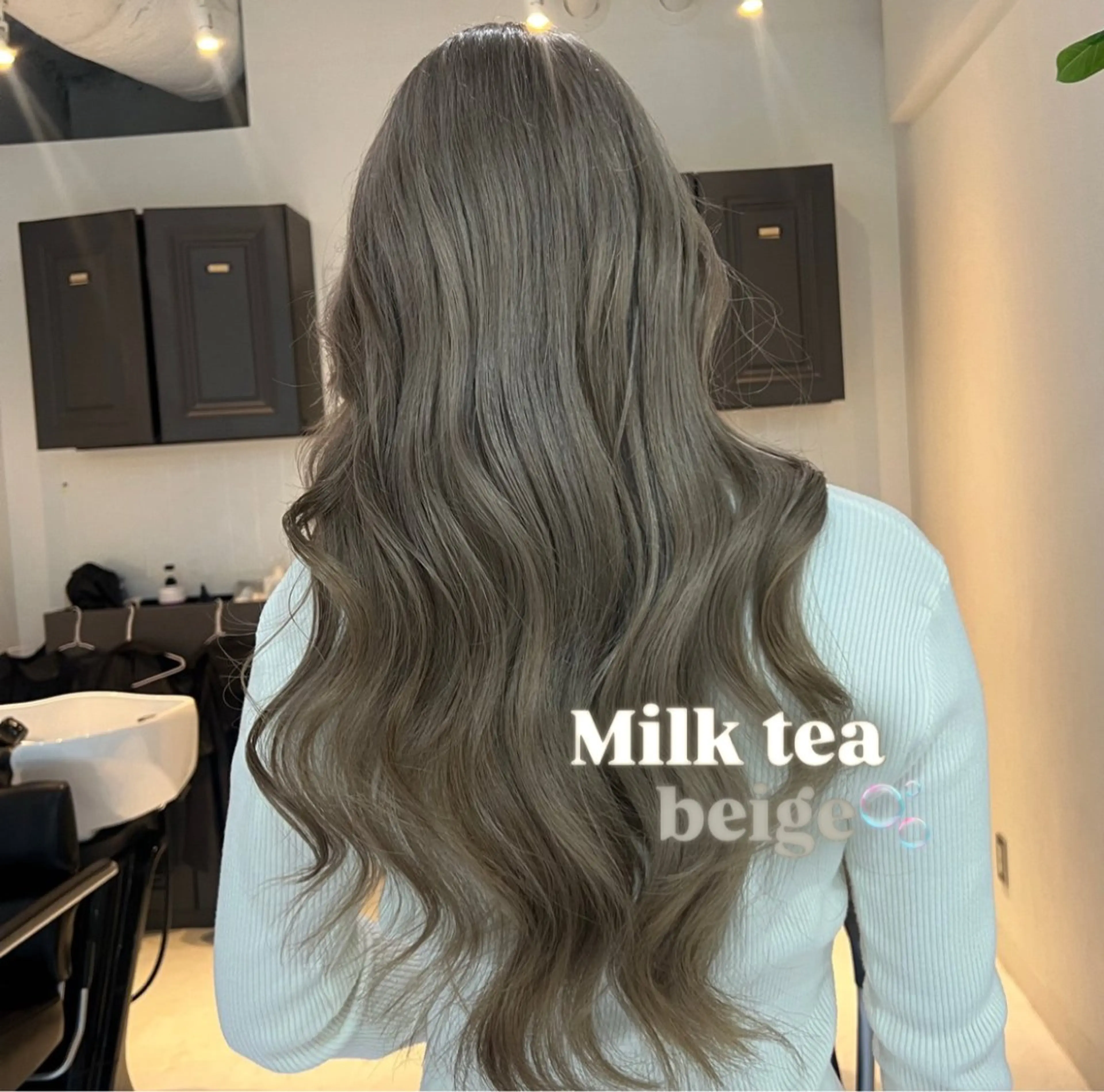 ロング ヘアカラー トリートメント 韓国︎✧網紅ヘア 🩶yuukaのヘアスタイル