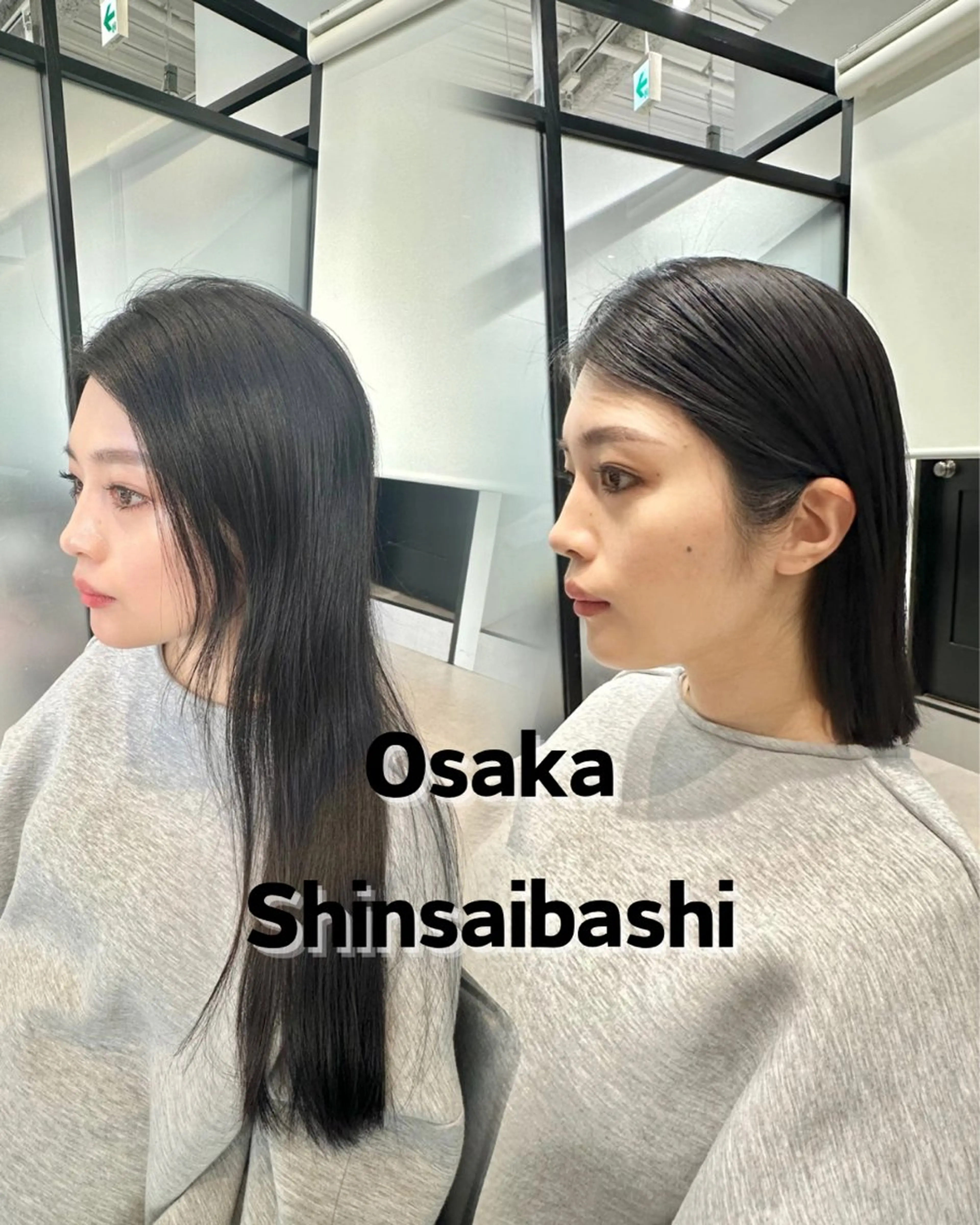 ミディアム ブリーチ毛にもできる 縮毛矯正OJIROのヘアスタイル