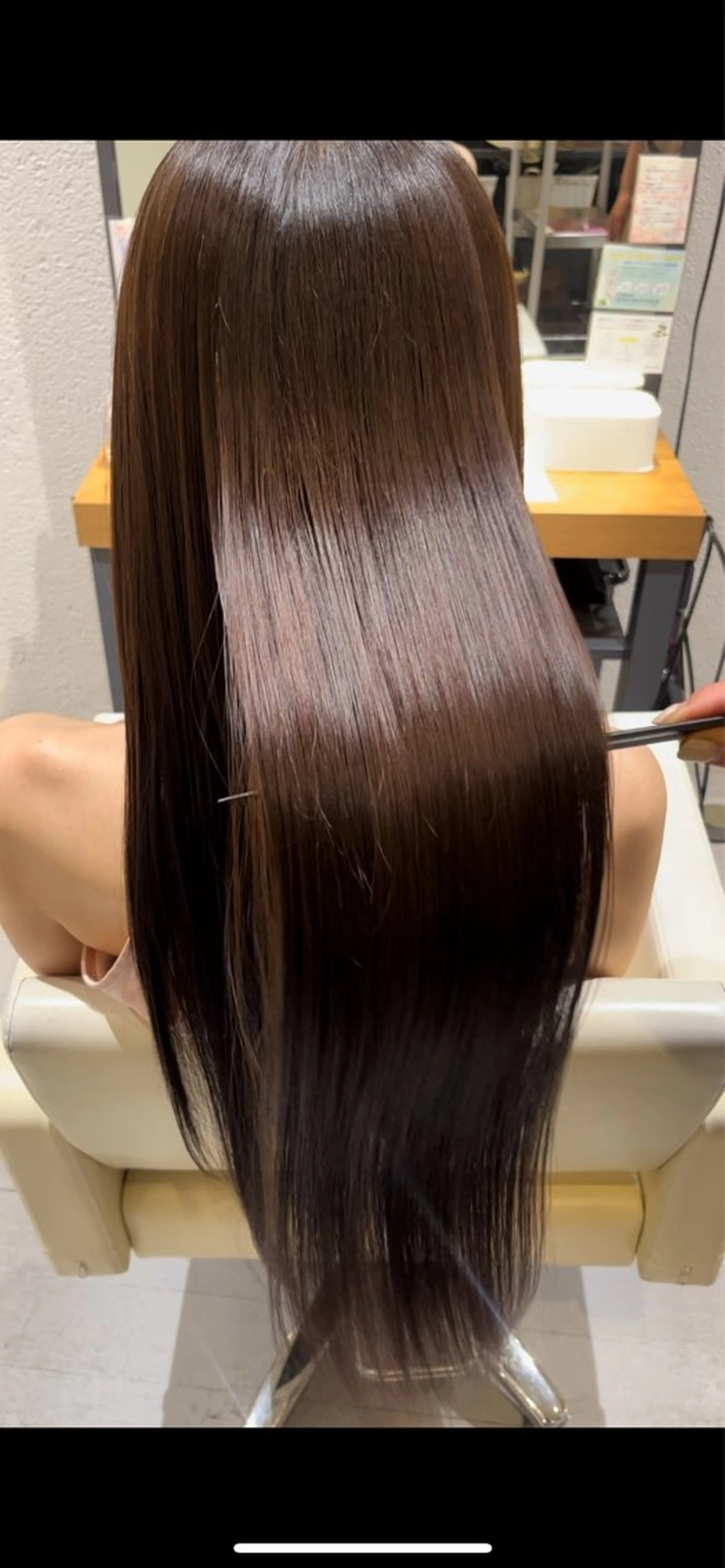 ロング トリートメント 湯谷 菜々美のヘアスタイル