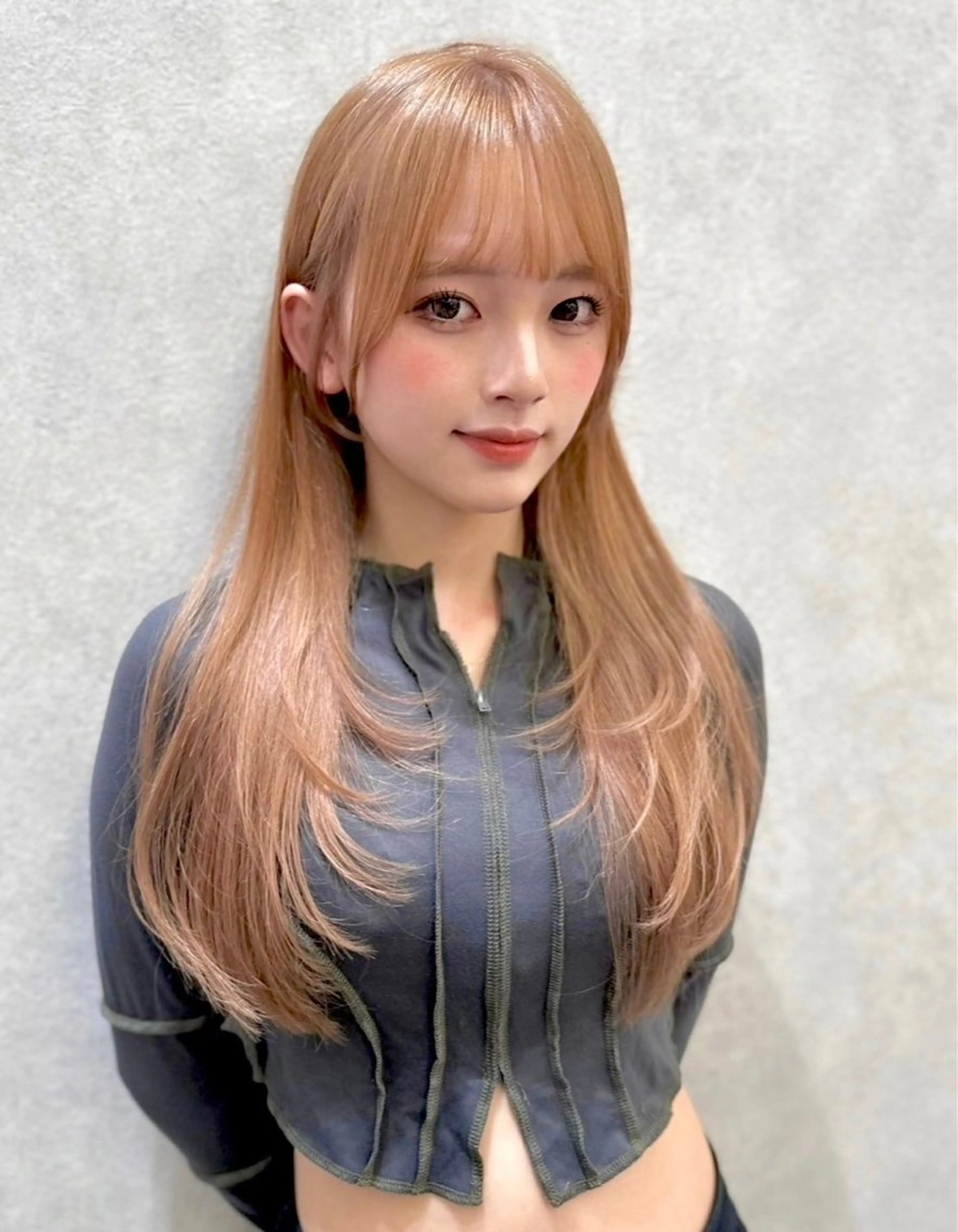 ロング ハッシュカット ハイレイヤー 韓国風ヘア レイヤーカット Lond mare ✂︎YUTAのヘアスタイル