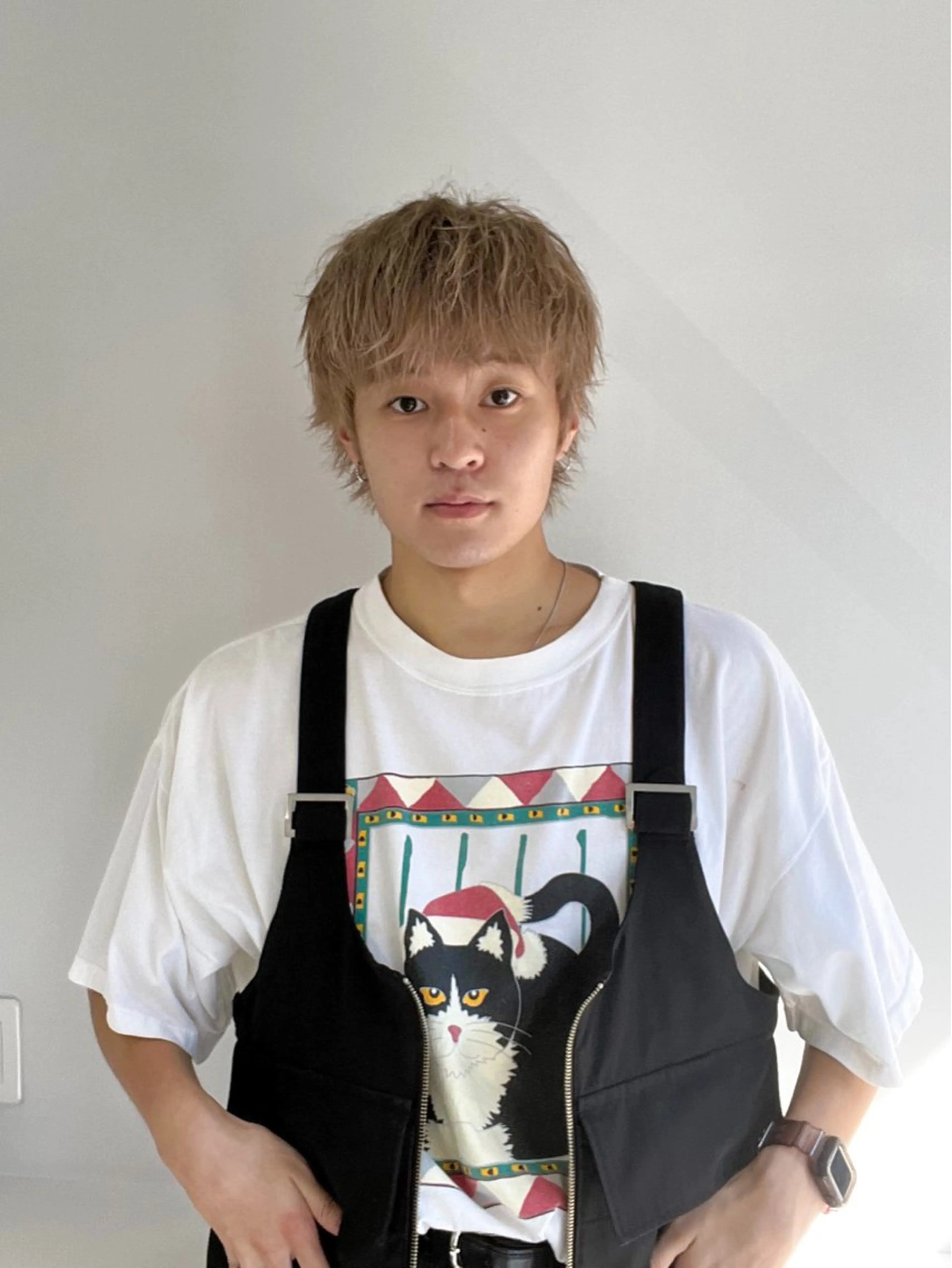 カラー メンズ メンズブリーチ ブリーチ ヘアカラー トリートメント お洒落メンズ カット/KAMEのヘアスタイル