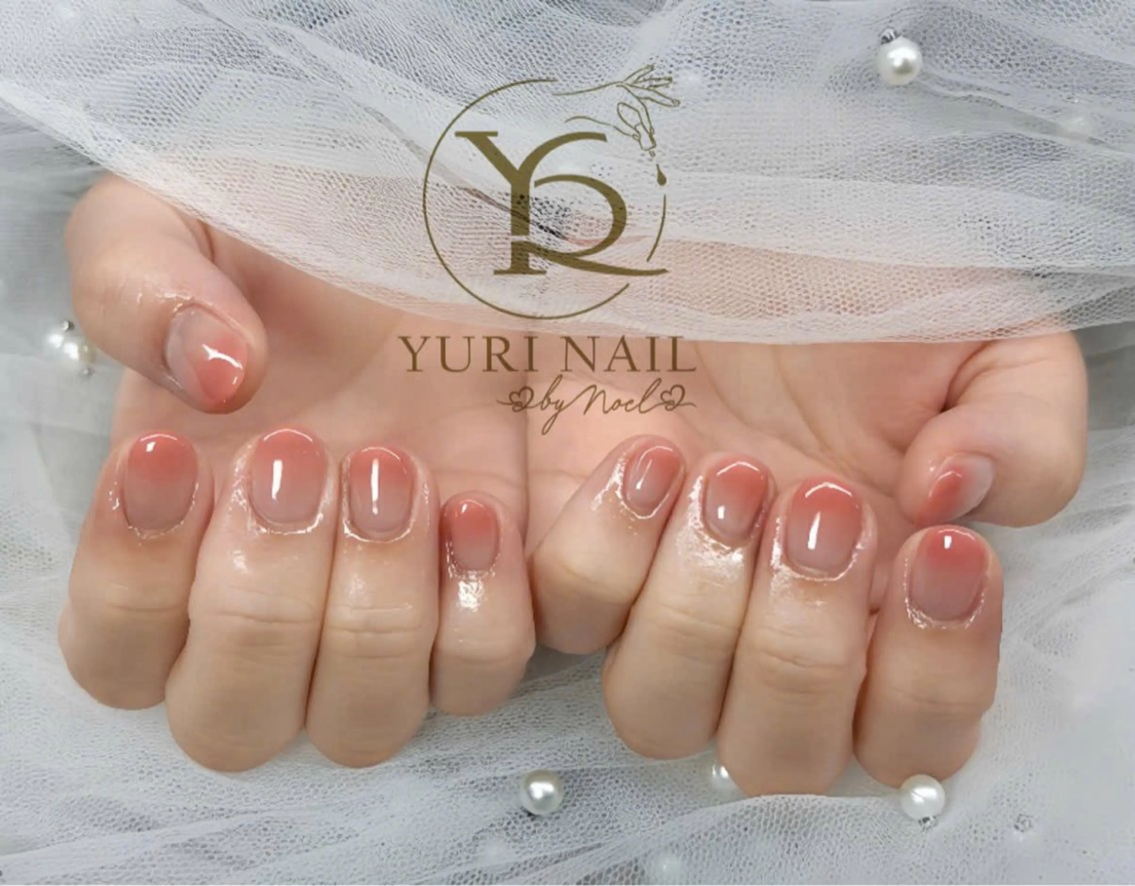 ネイル チークネイル フットネイル グラデーション 韓国ネイル 持ち込み ハンドネイル フットネイル YURI Nail Narita所属・YURI Nail NARITAのネイルデザイン