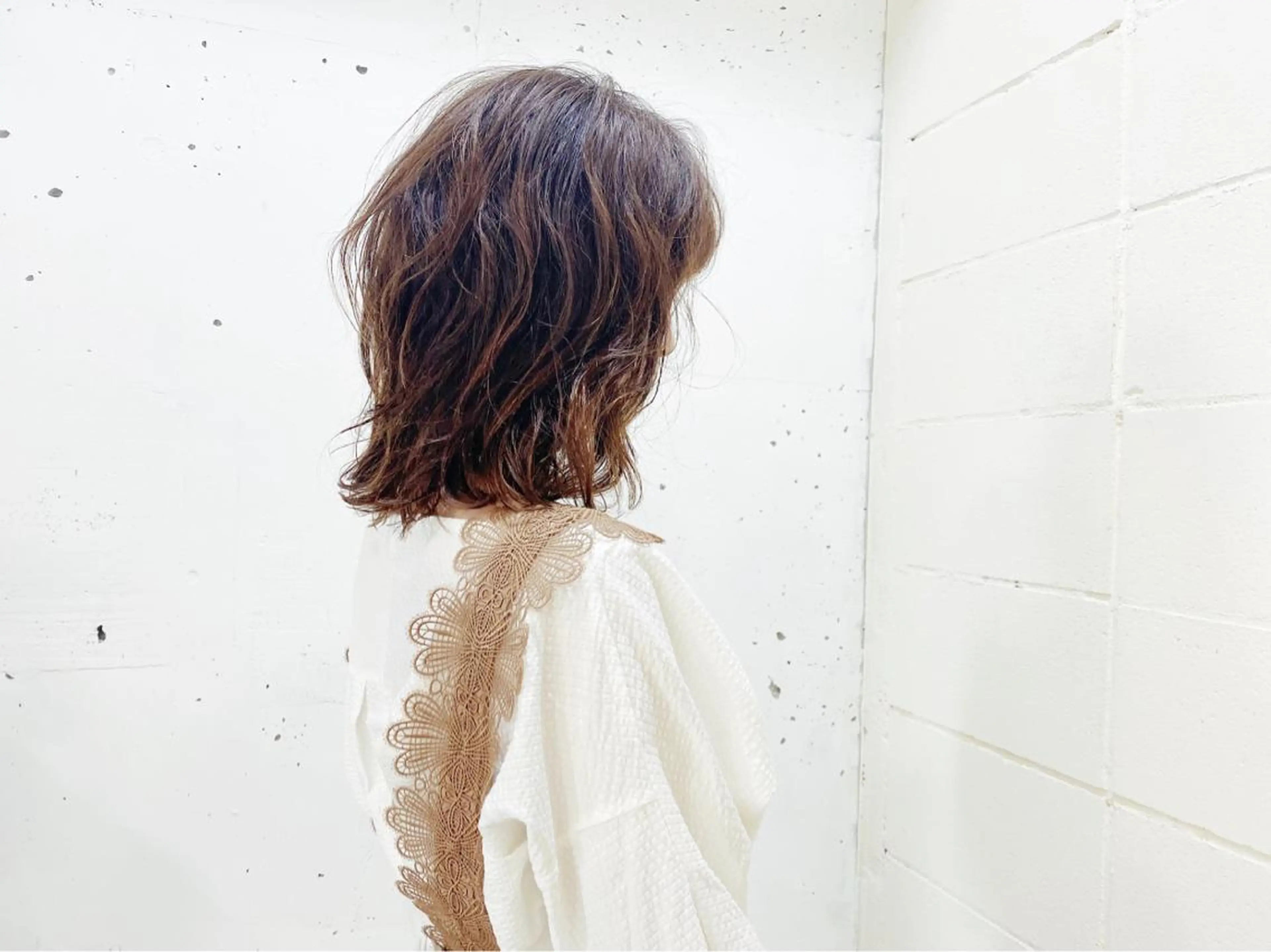 ミディアム パーマ オーナースタイリスト 佐藤のヘアスタイル