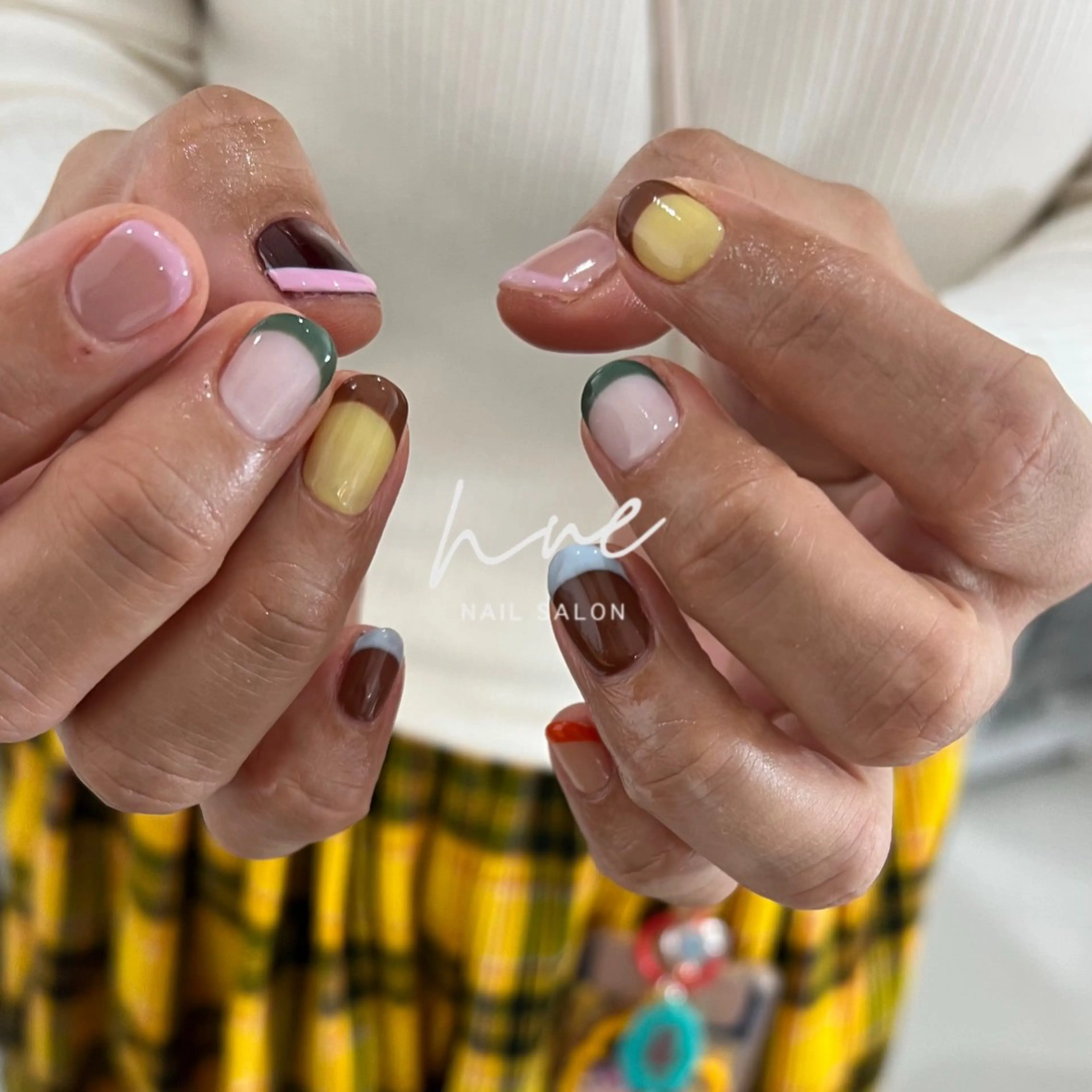 ネイル フレンチネイル ハンドネイル nue　nail salon 代々木店所属・yokozawa sakiのネイルデザイン