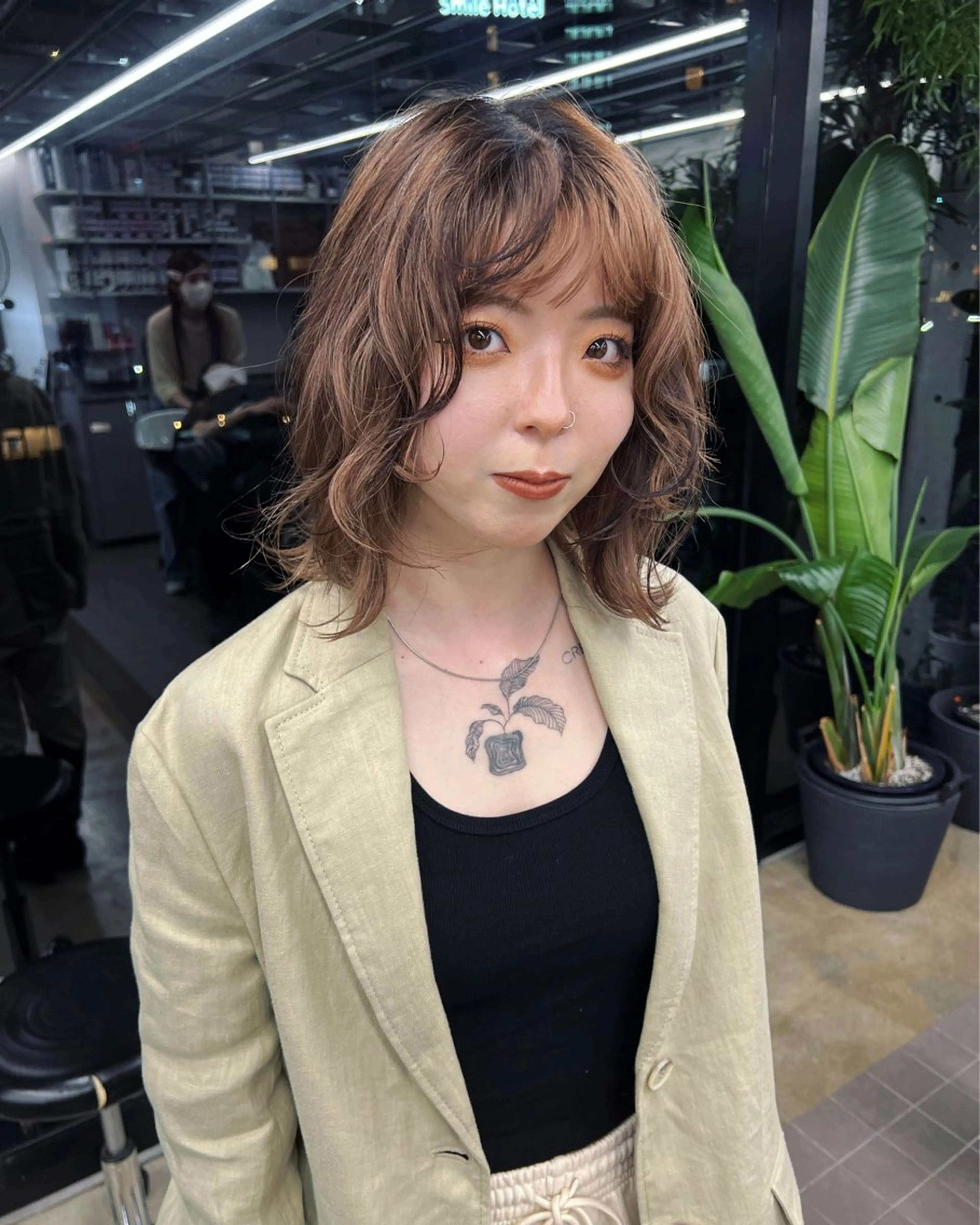 ミディアム レイヤーカット カシマハヤトのヘアスタイル