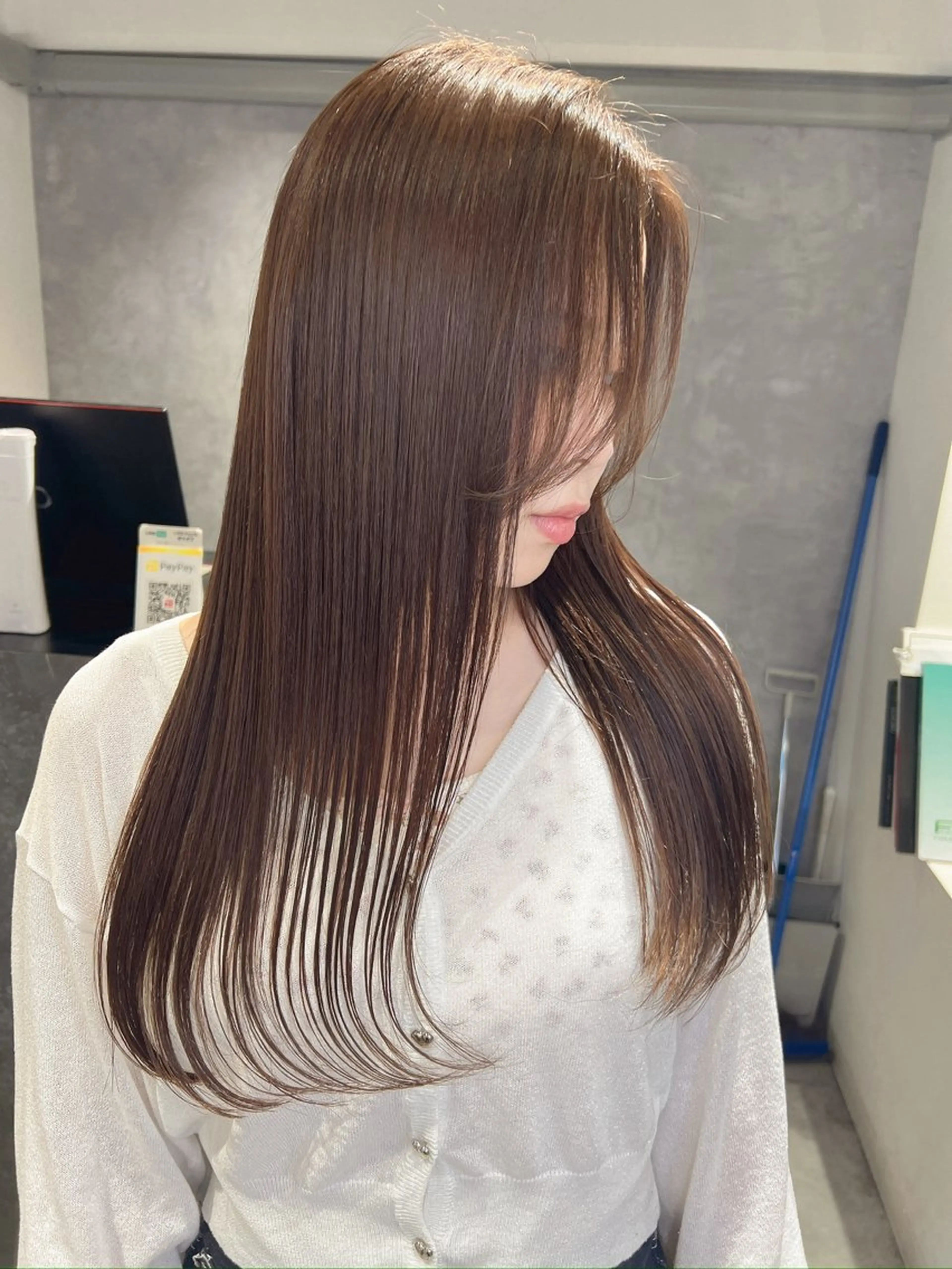 トリートメント TOMONA👑 ミルクティーレイヤーのヘアスタイル