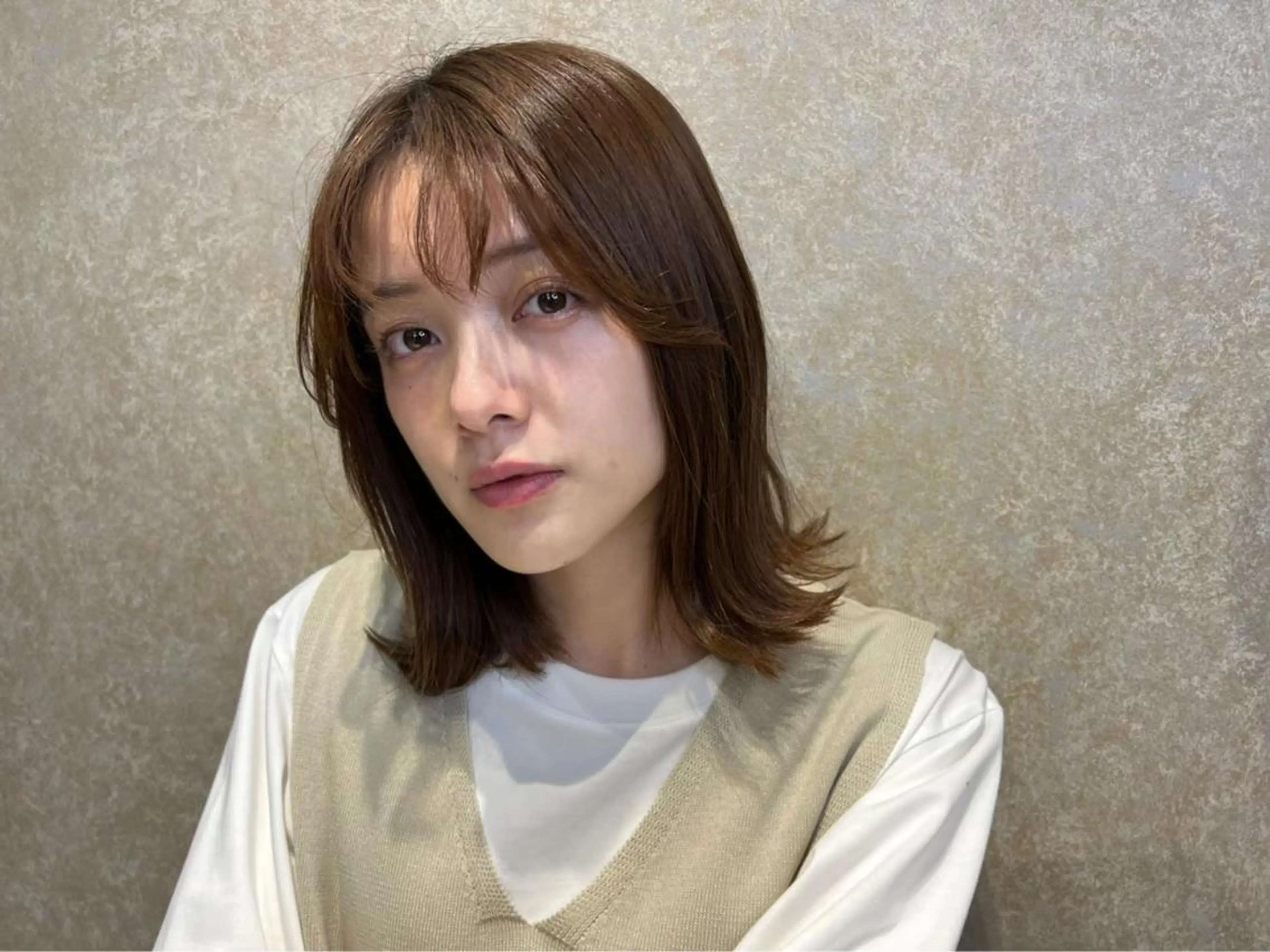 ミディアム 青田 明日海のヘアスタイル