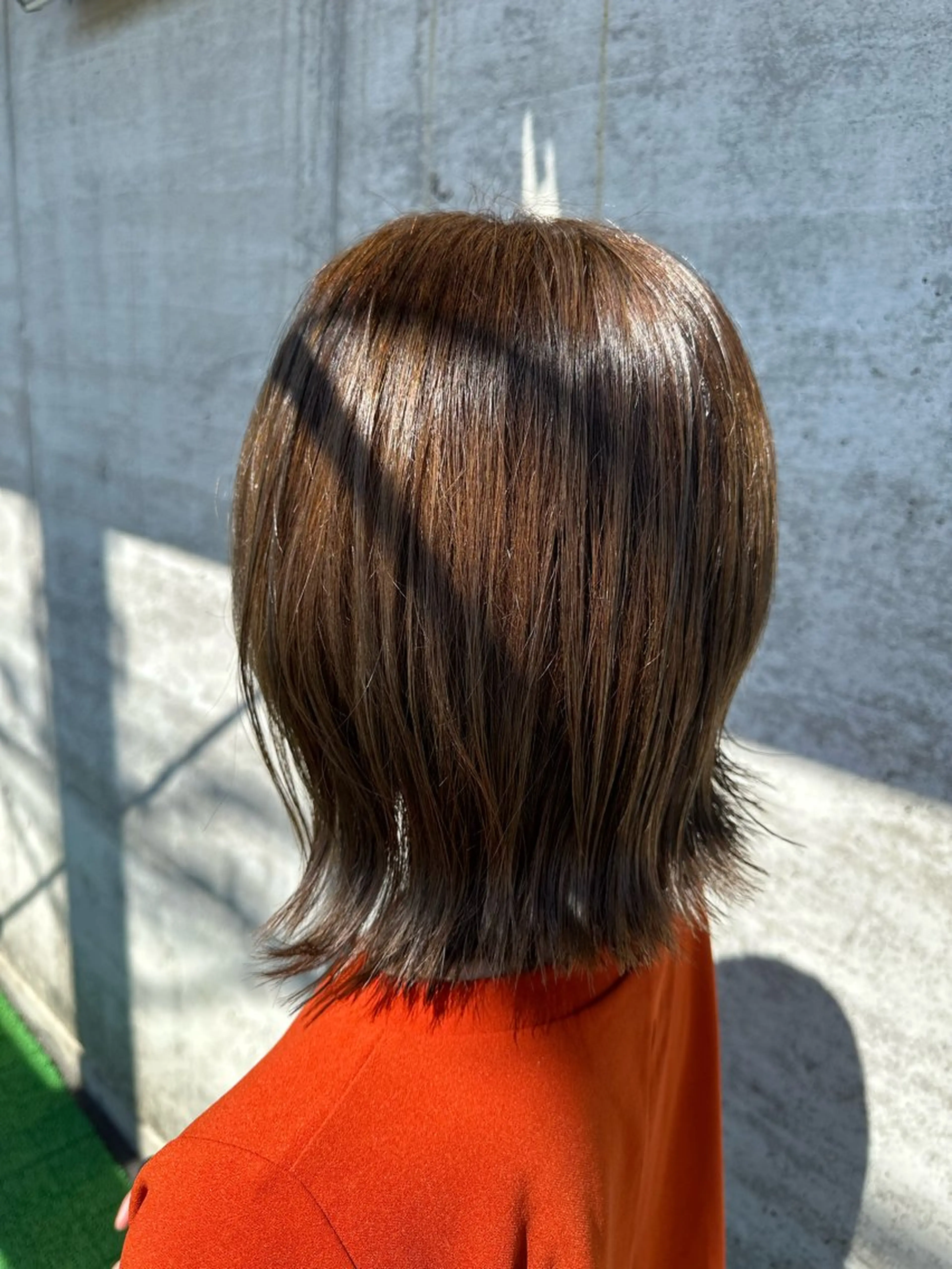 ミディアム ボブ カット arika　オケシ リョウダイのヘアスタイル