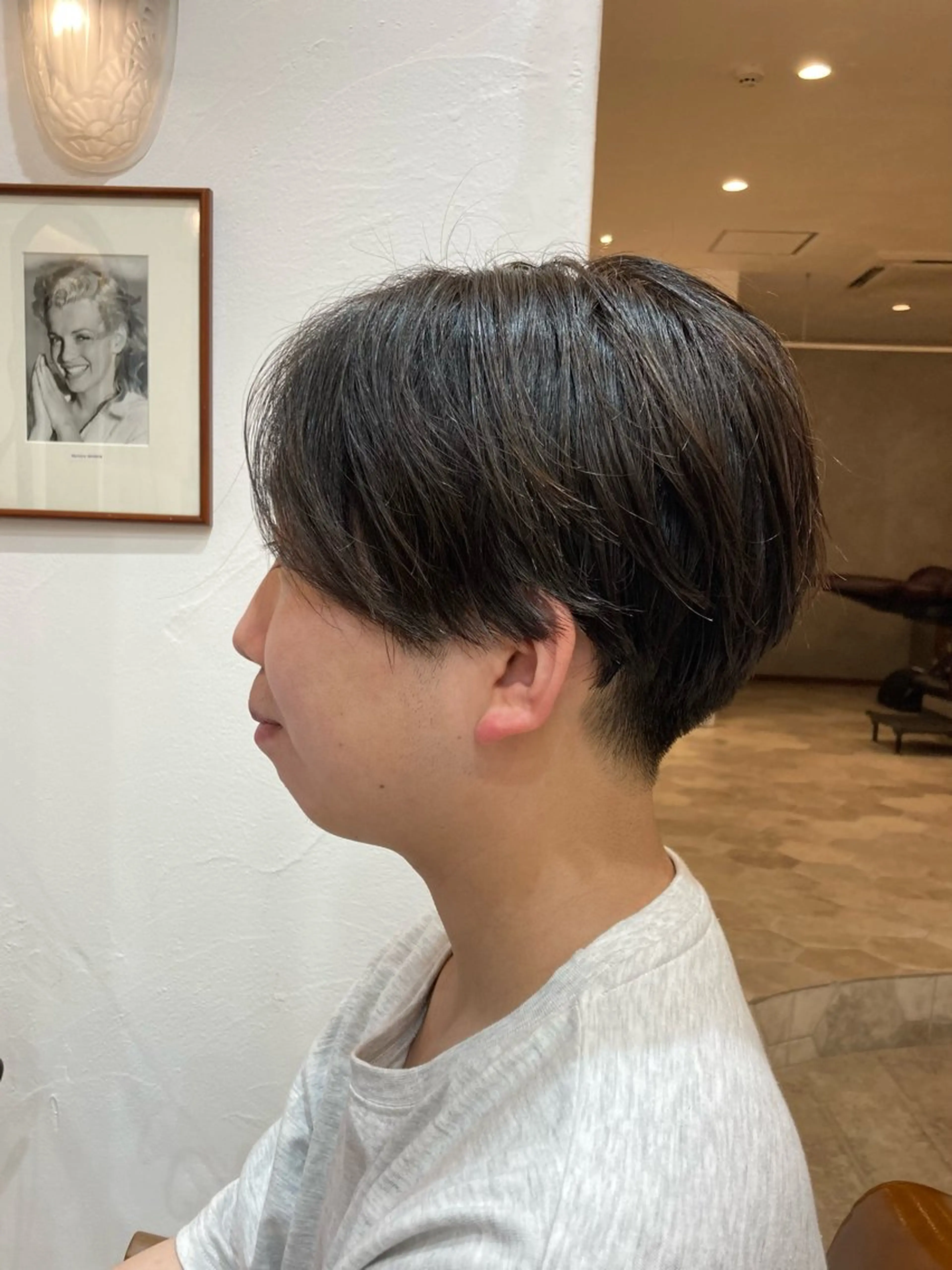 ミディアム パーマ メンズ カット特化型 美容師/栗本のヘアスタイル