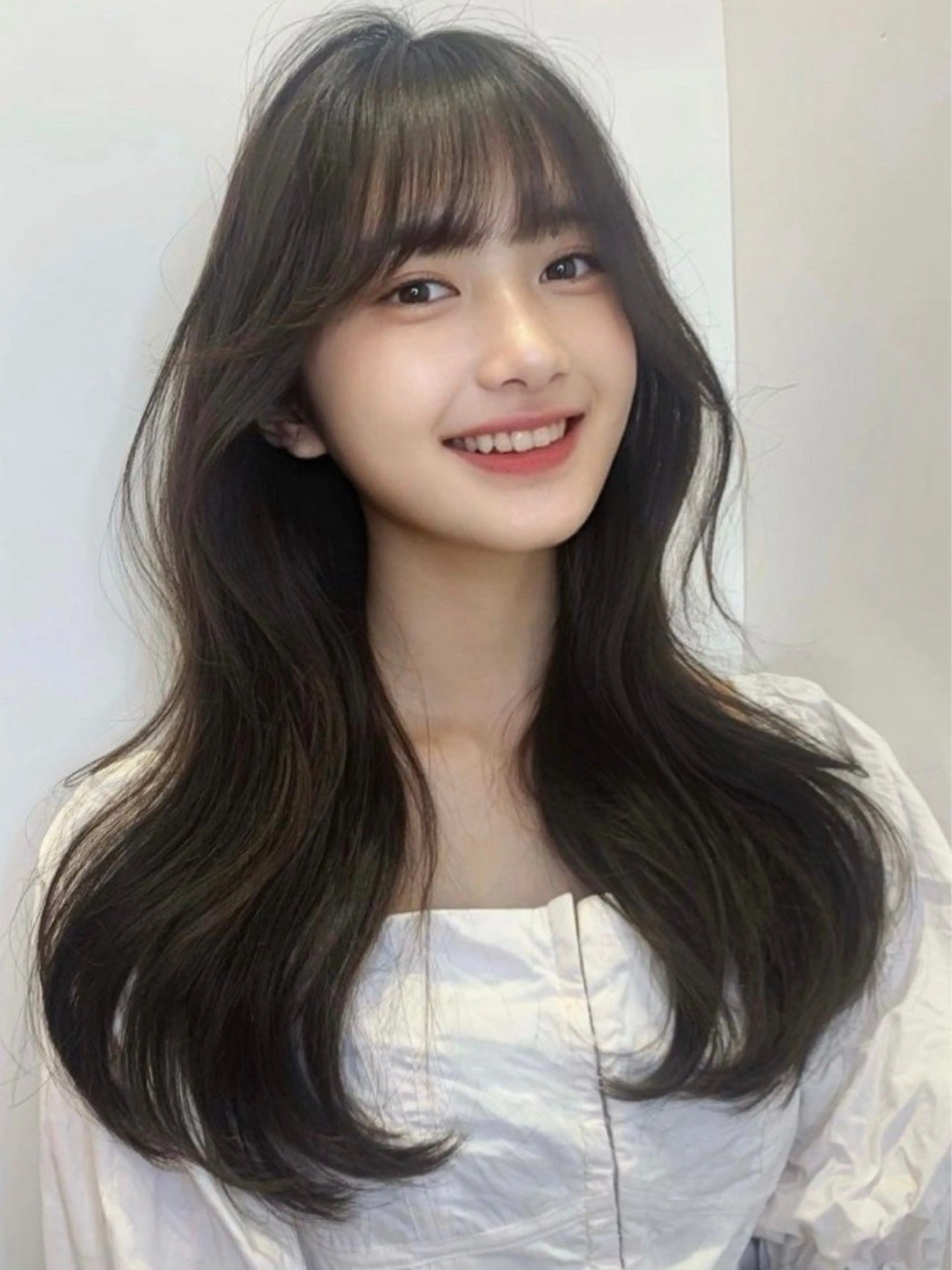 ロング カラー 黒髪 透明感カラー カット ヘアカラー Coreさち 【カットモデル募集】のヘアスタイル