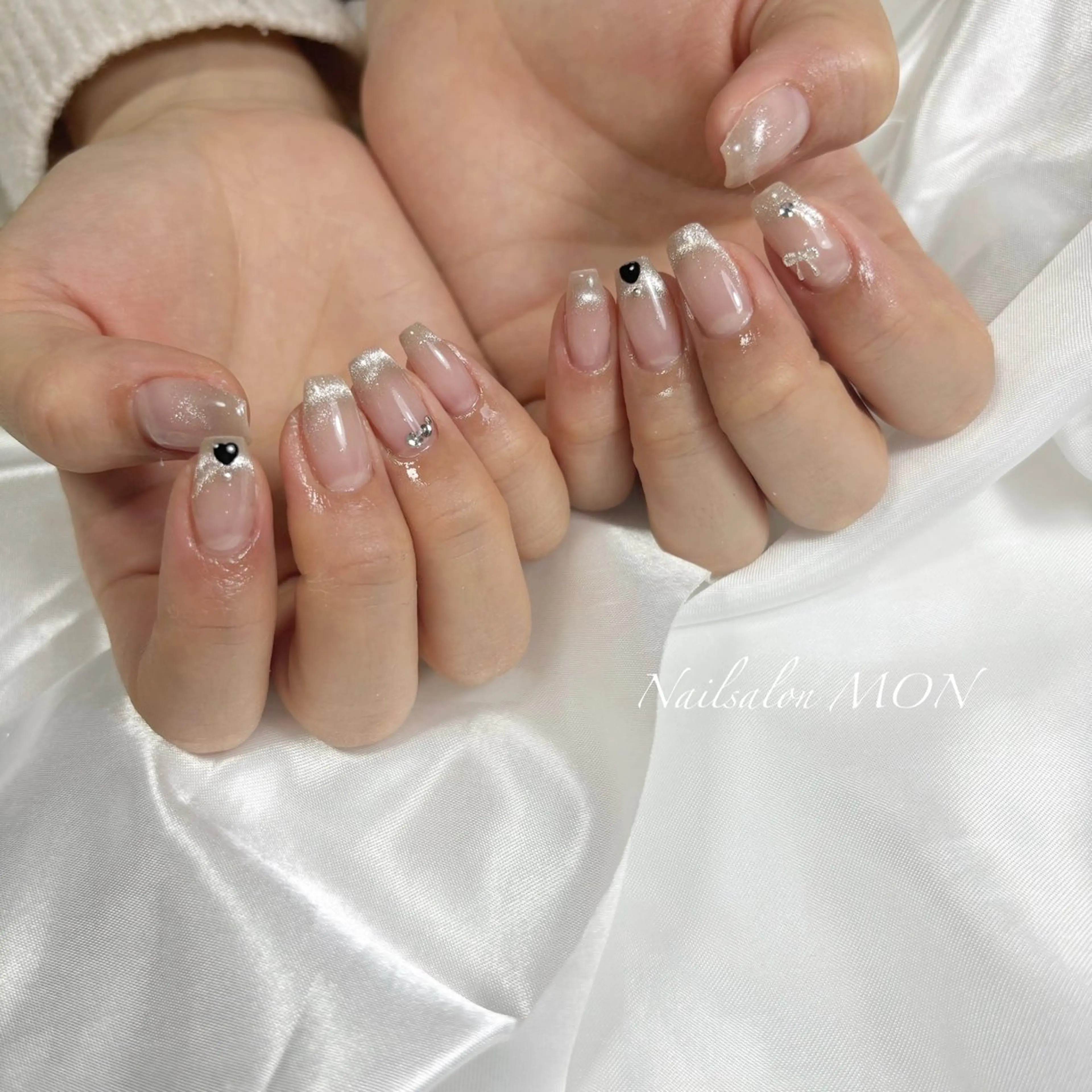 ネイル フレンチネイル ハンドネイル Nailsalon MONのネイルデザイン