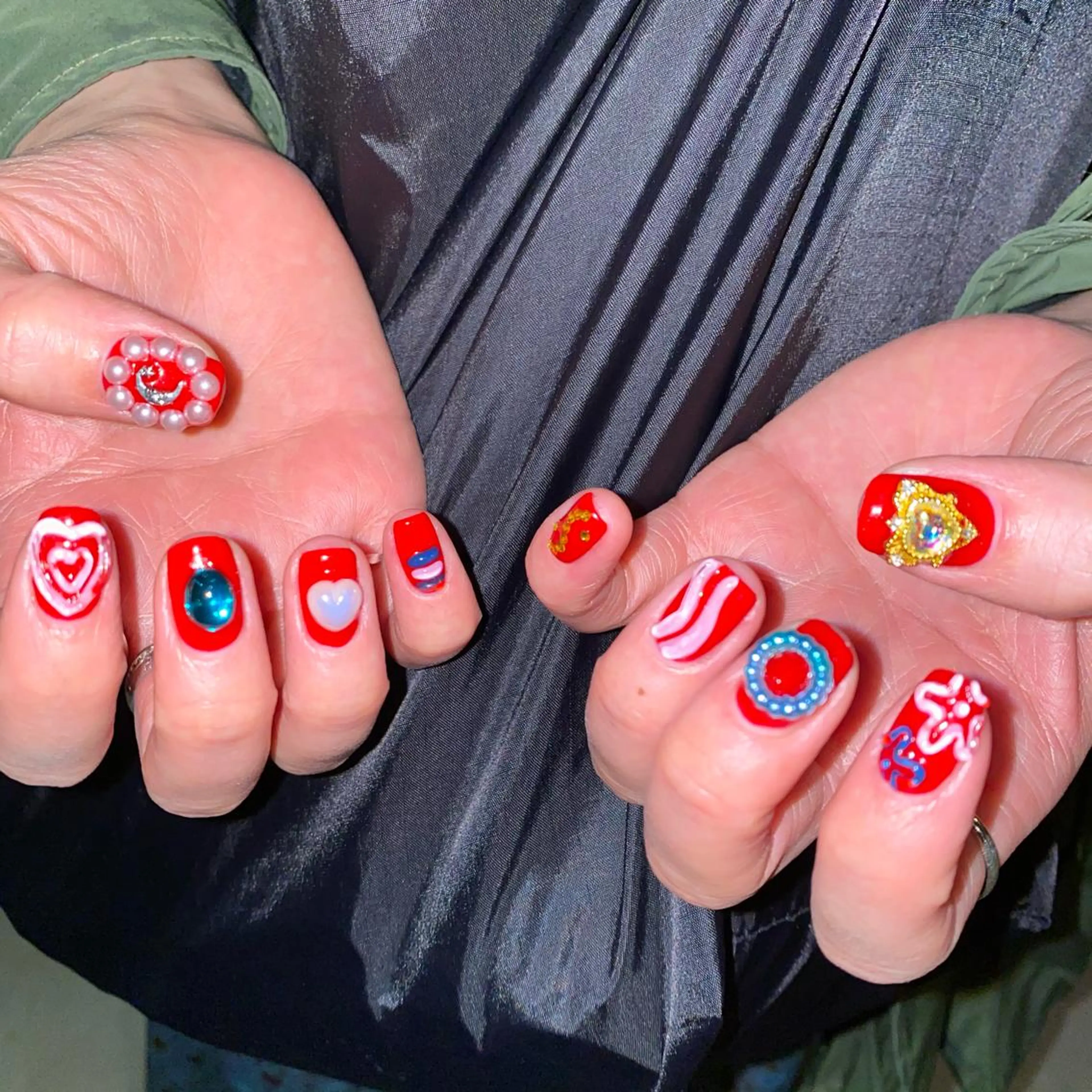 ネイル 氷ネイル・うるうるネイル 韓国ネイル Nail by Licorneのネイルデザイン