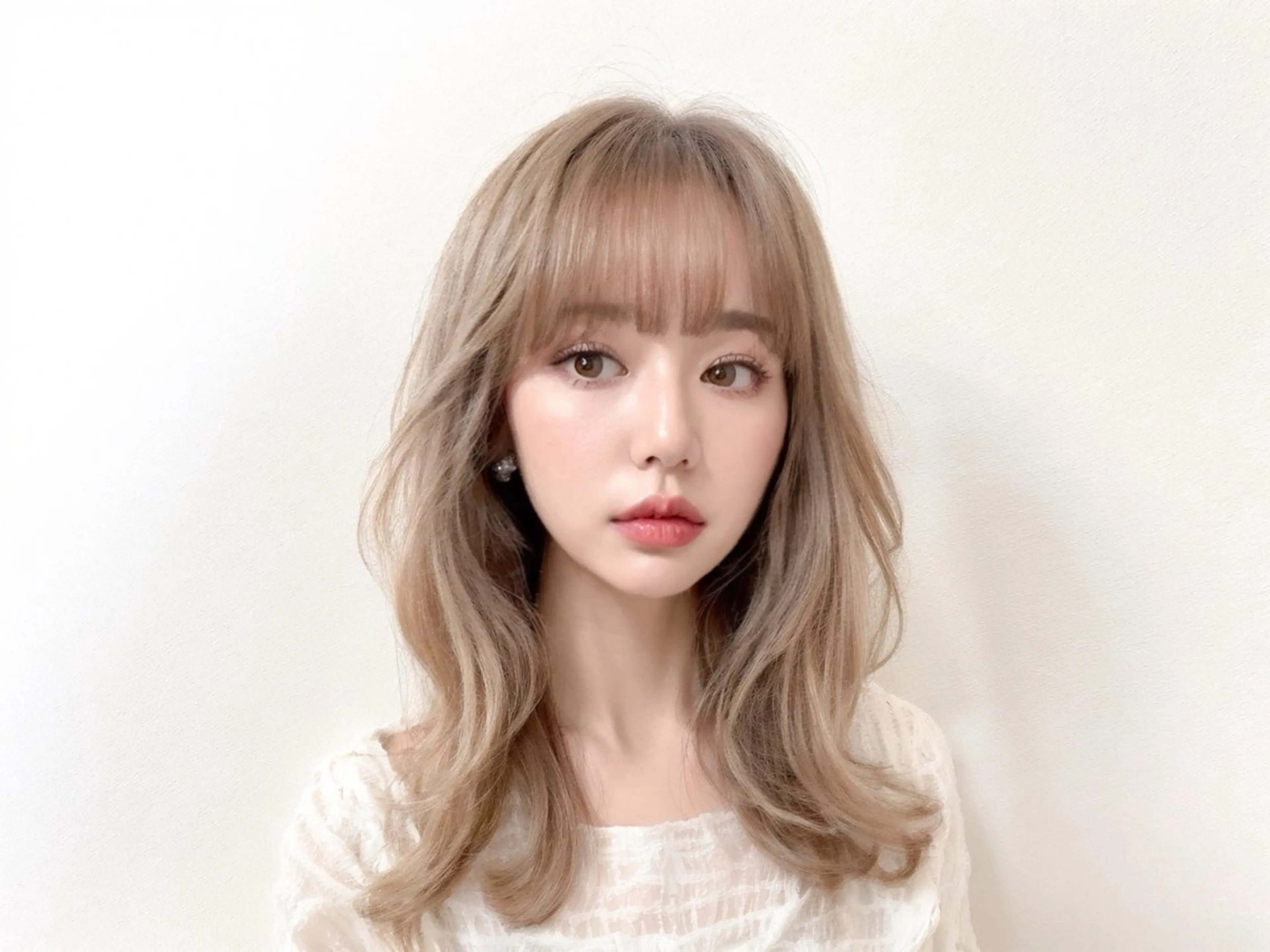 ミディアム カラー youres hair 髪質改善トリートメント&ヘッドスパ  新宿三丁目店【ユアーズヘア】所属・🦋透明感カラー 👑NODOKA🦋のヘアスタイル