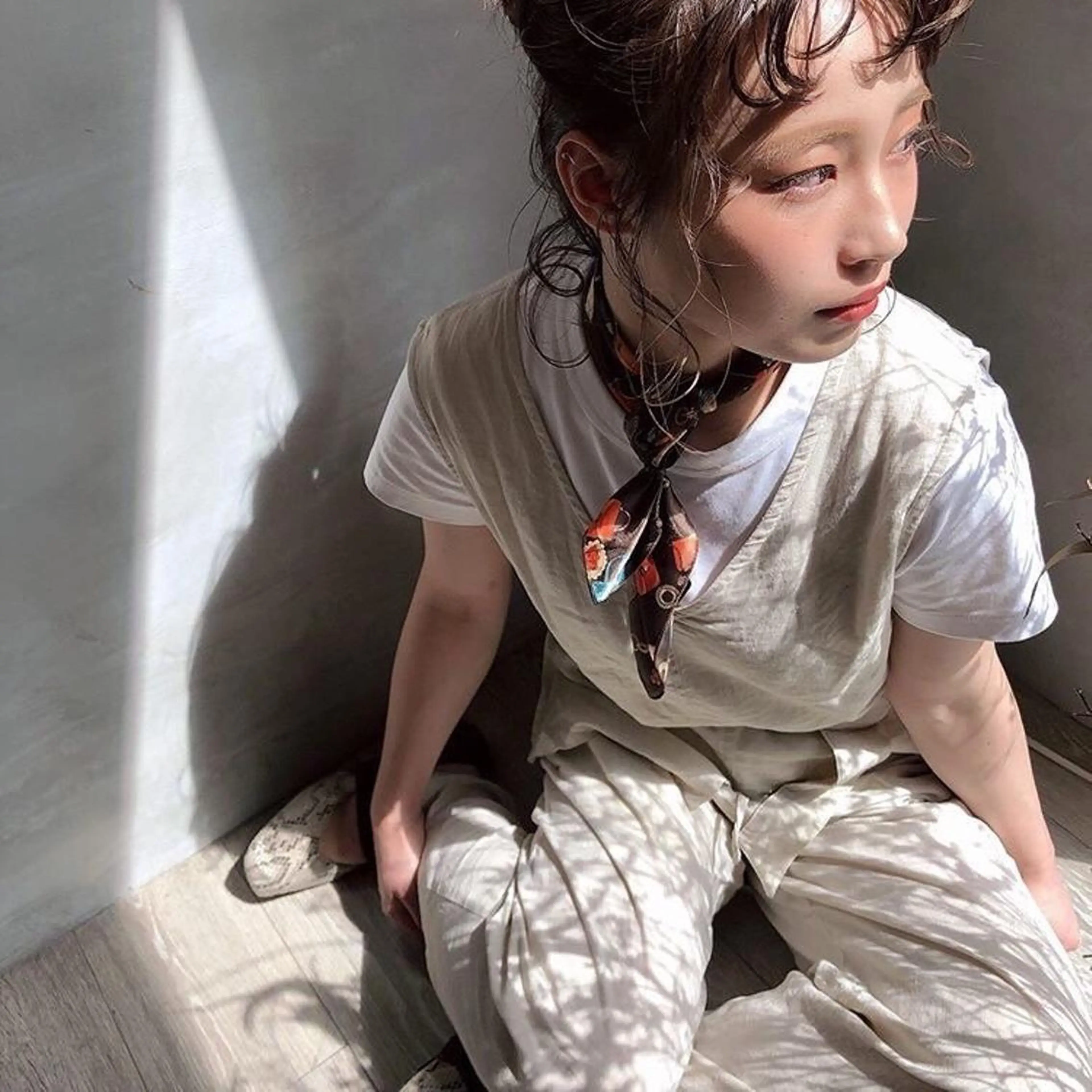 ミディアム カラー 圧倒的透明感カラー nana🦕のヘアスタイル