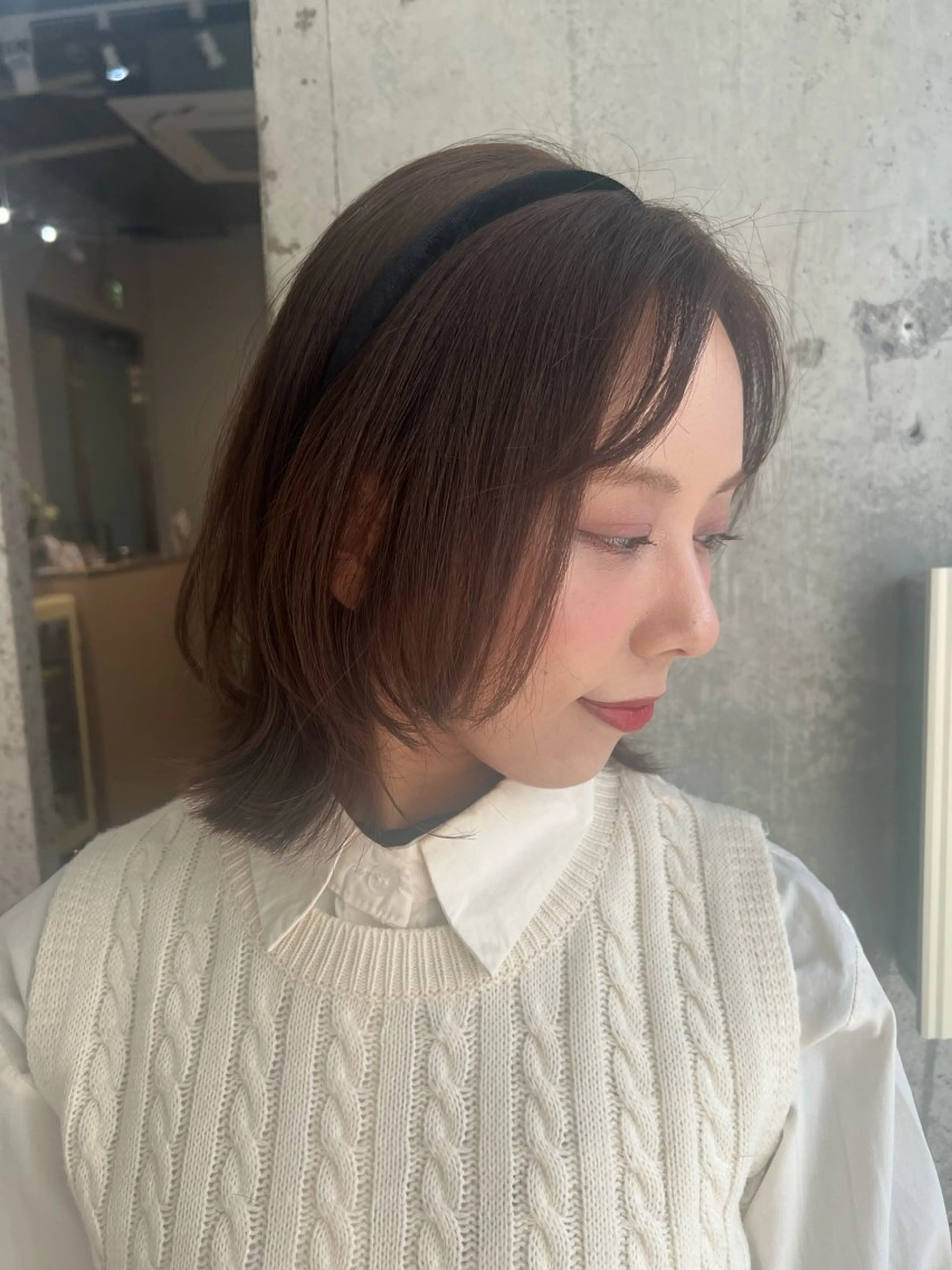 ミディアム カラー ベージュカラー レイヤーカット カット ヘアカラー Ayaka🩰🎀 ガーリー/暖色♡のヘアスタイル