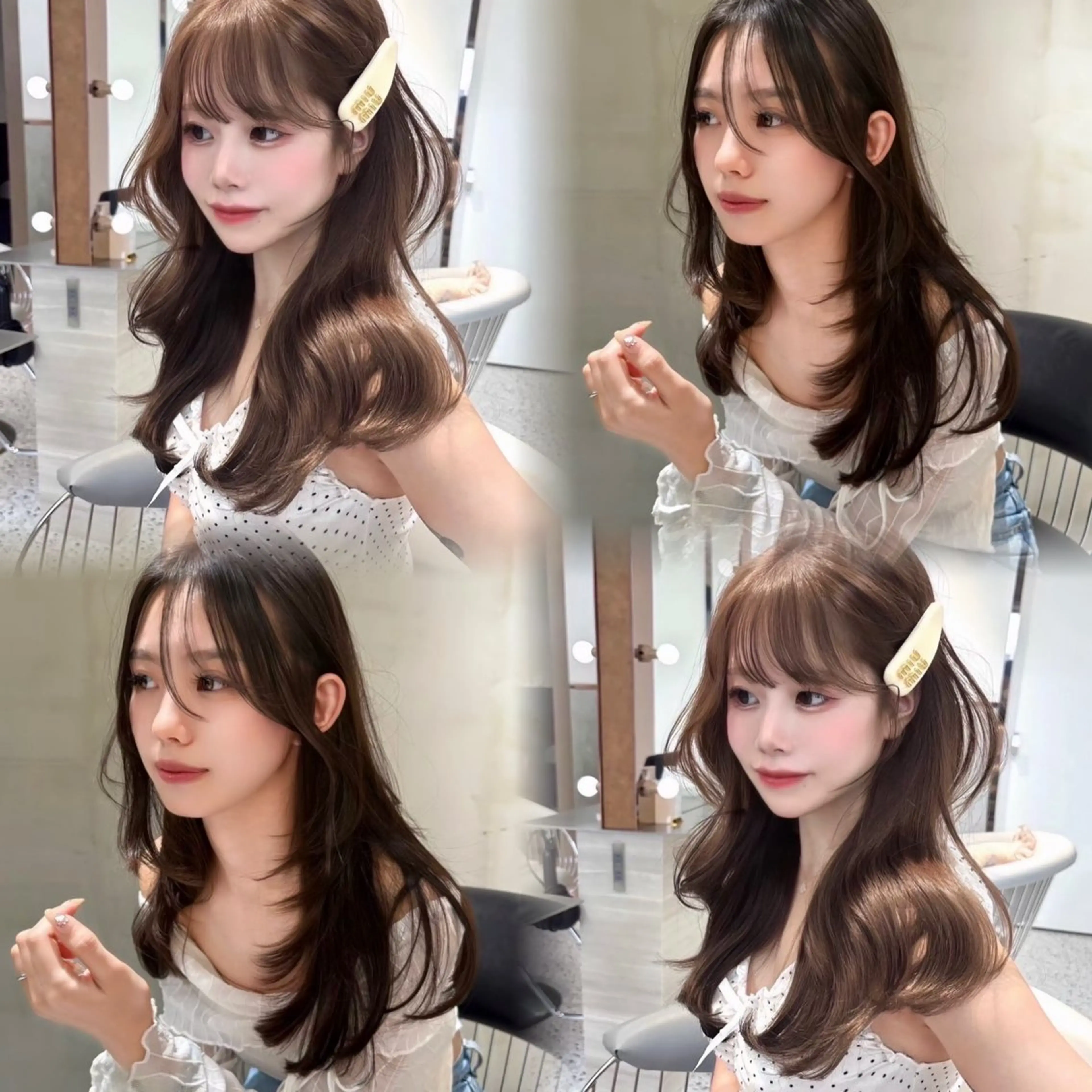 ロング ヘアカラー 髪質改善サロン Aster 天神大名店 【アスター】所属・ワンホンヘア× ベージュ🤍ひな🤍のヘアスタイル