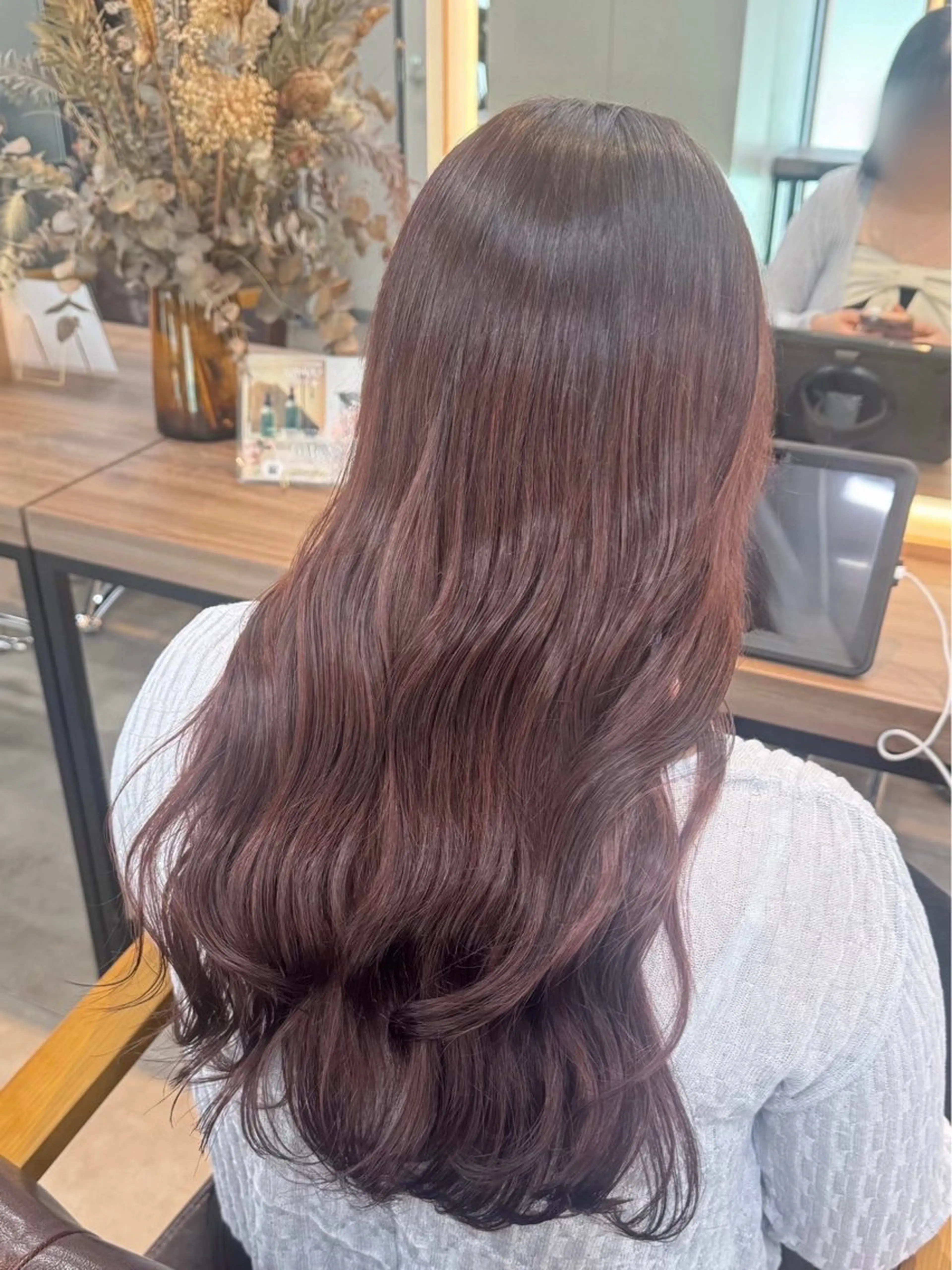 セミロング カラー ラベンダーカラー ピンクカラー ピンクラベンダー ヘアカラー トリートメント 艶髪カラー/レイヤー 🐣kokoro🌸のヘアスタイル