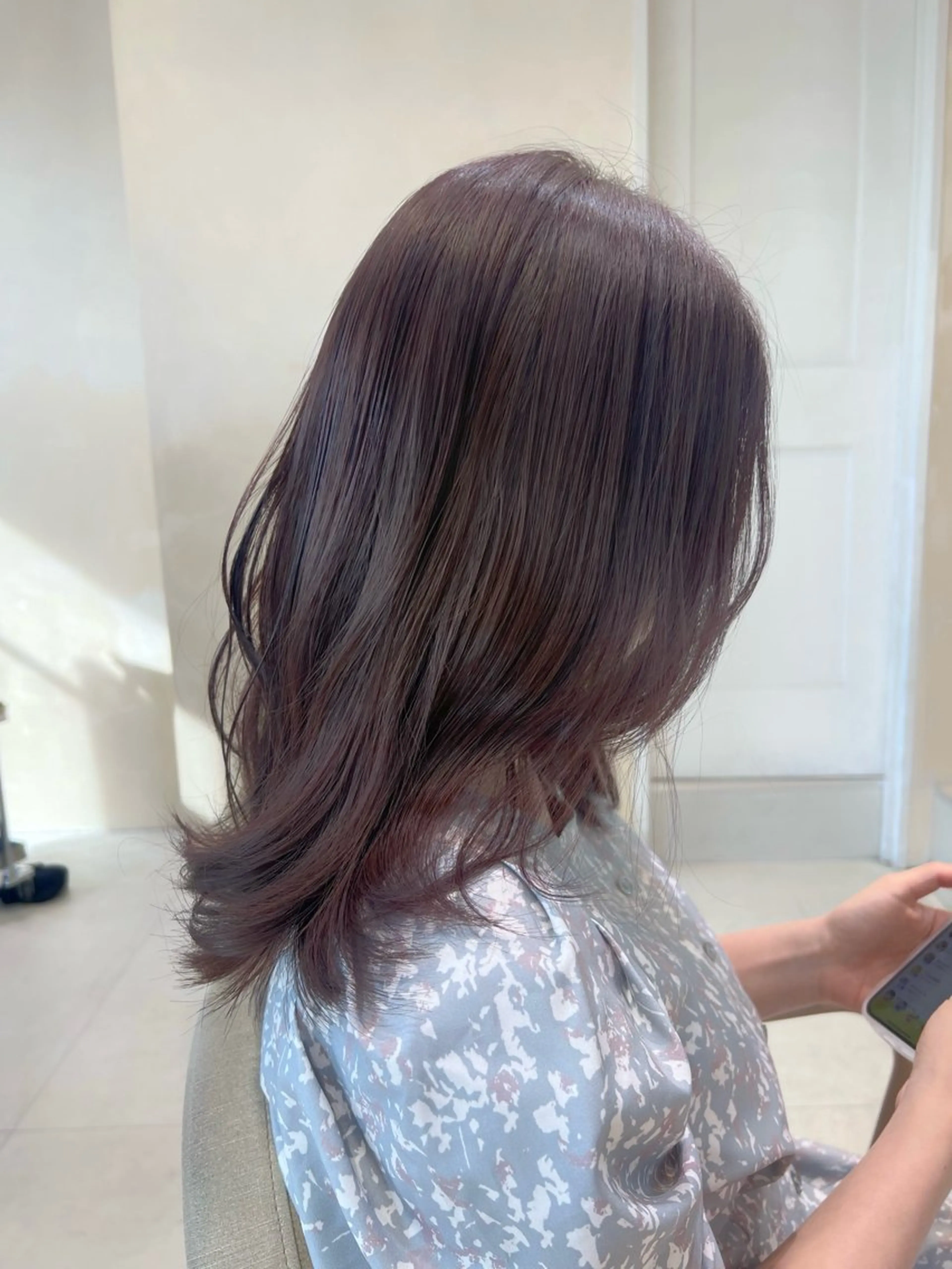 ミディアム 🎀やわらかカラー/ 艶カラー/よこやまのヘアスタイル