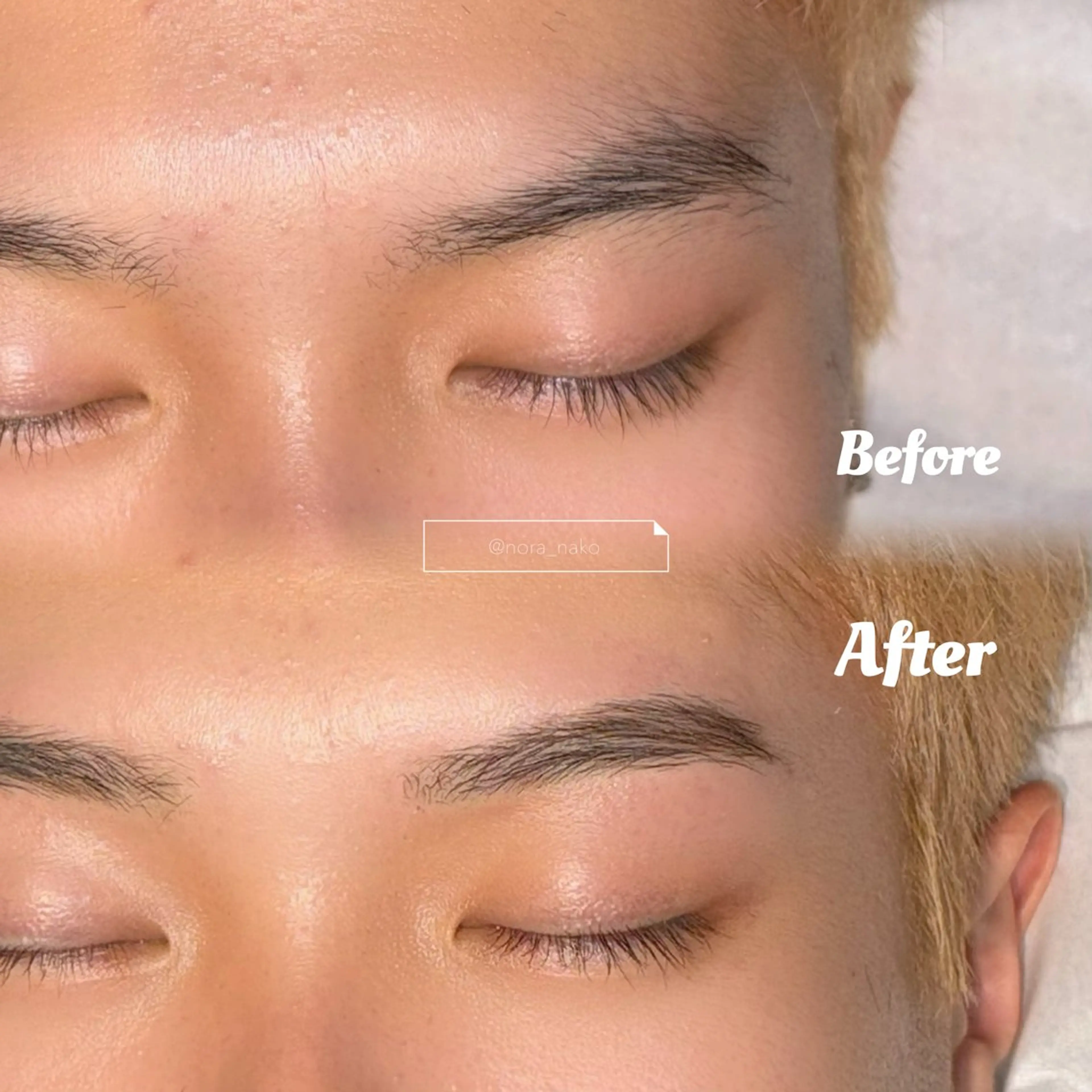 アイブロウ メンズアイブロウ 眉毛ワックス脱毛 ワックス脱毛 眉カット その他(アイブロウ) 【韓国オンニまつげ】 🩵NANAKOのマツエク・マツパデザイン