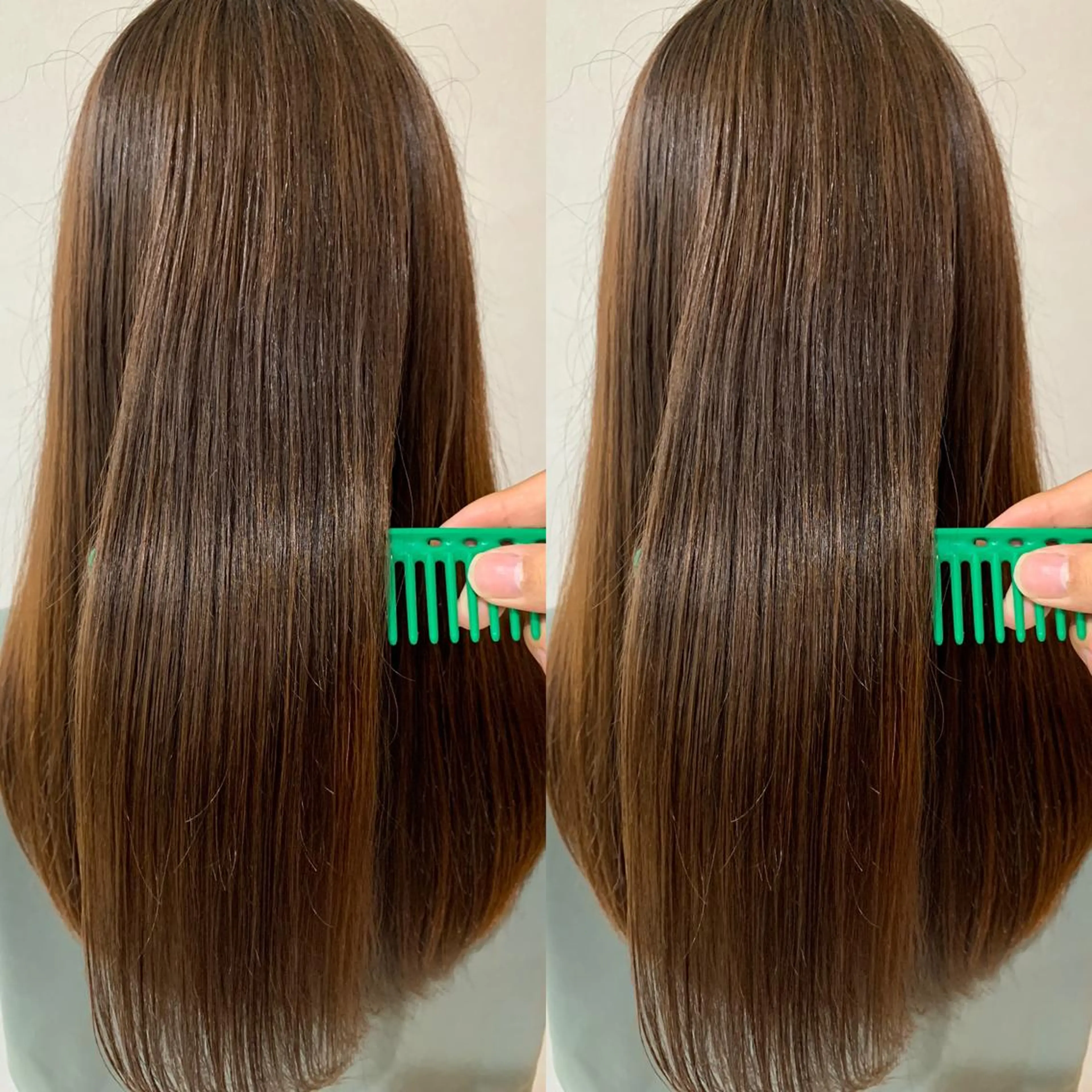 ロング 髪質改善 貸切サロンのヘアスタイル