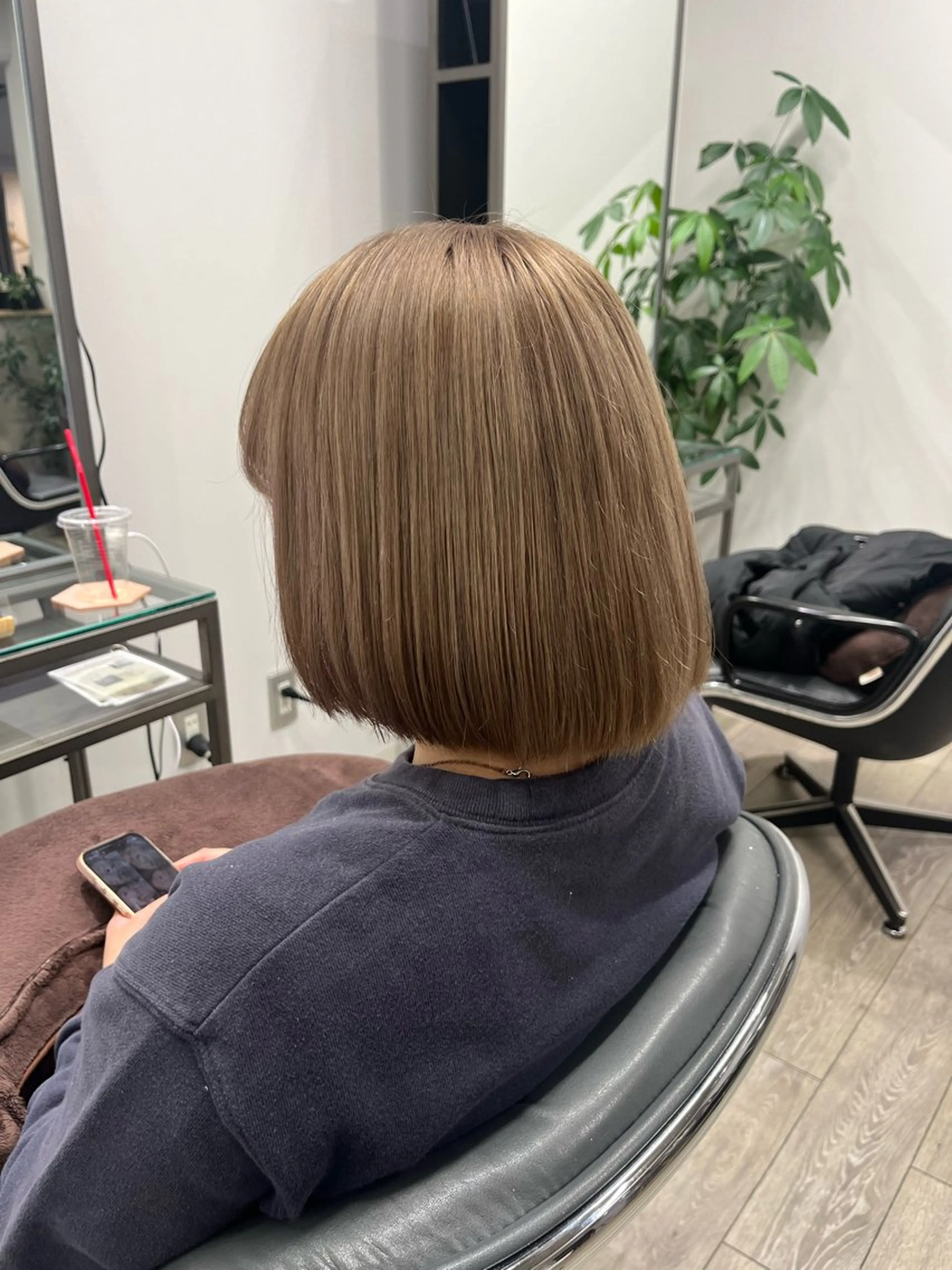 ショート 髪質改善 トリートメント LOOPA by museum所属・JIN/暖色カラー /髪質改善/艶髪のヘアスタイル
