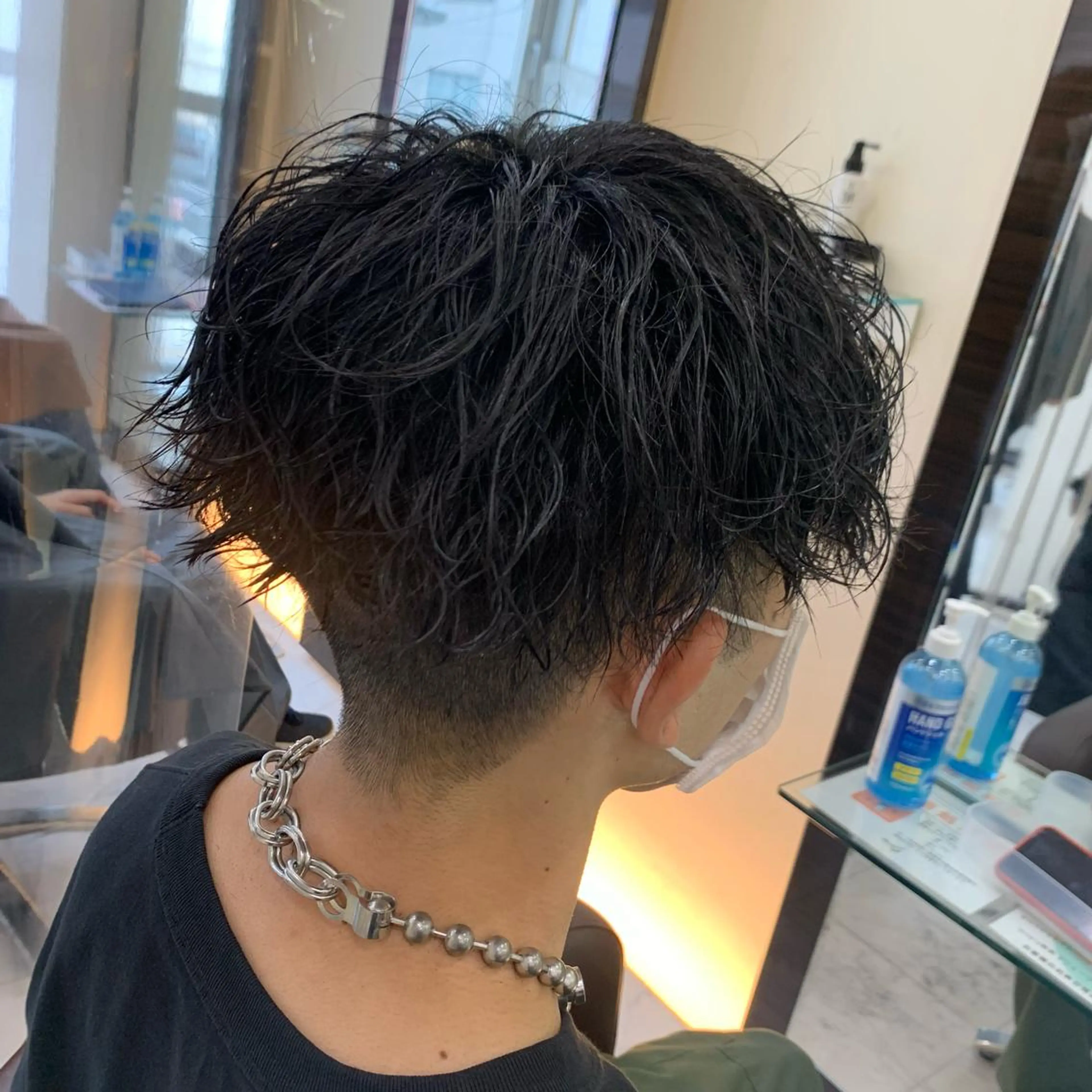 ショート メンズ RIKA💙パーマ 艶カラー💙のヘアスタイル