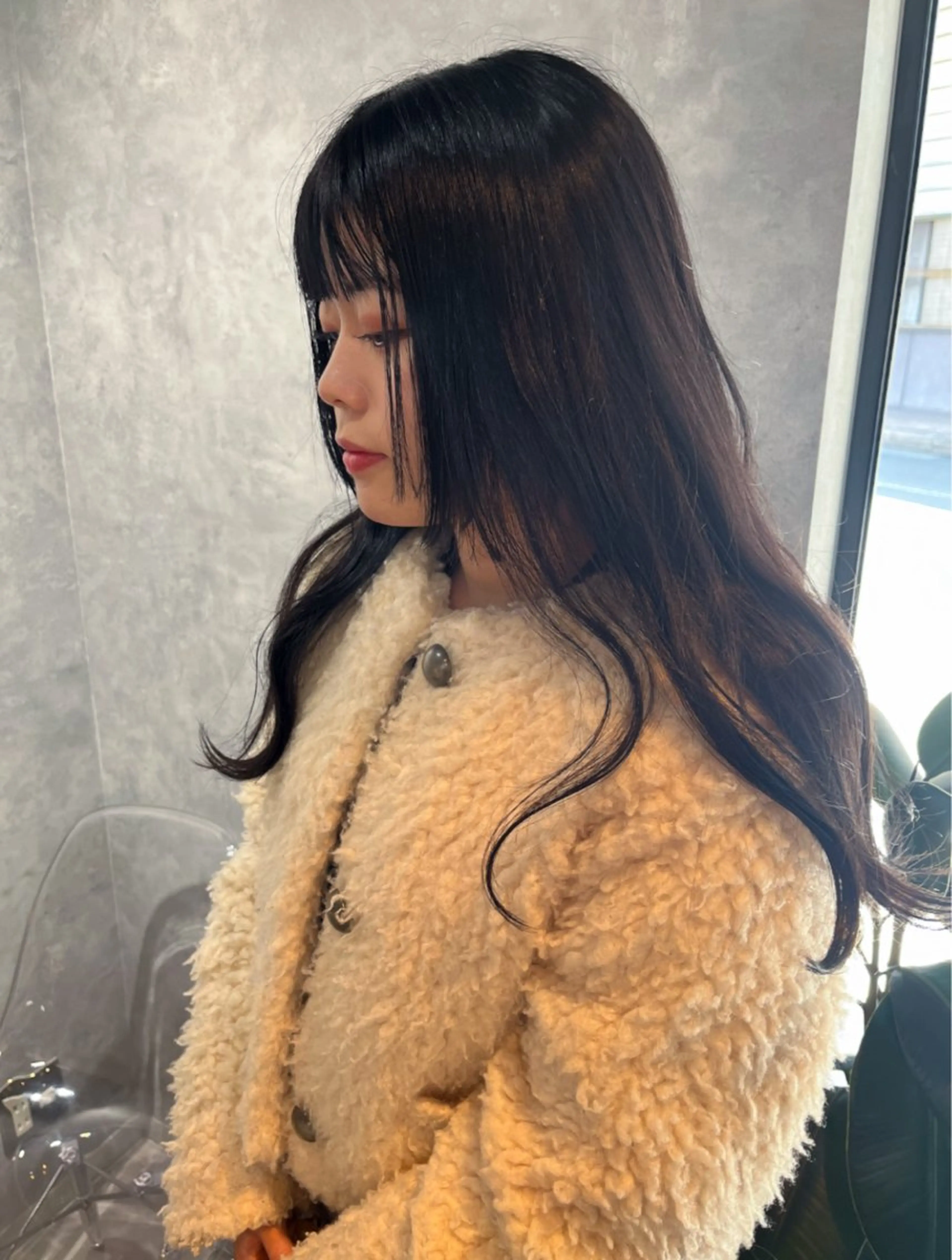 ロング アッシュ トリートメント 小山 洋次のヘアスタイル