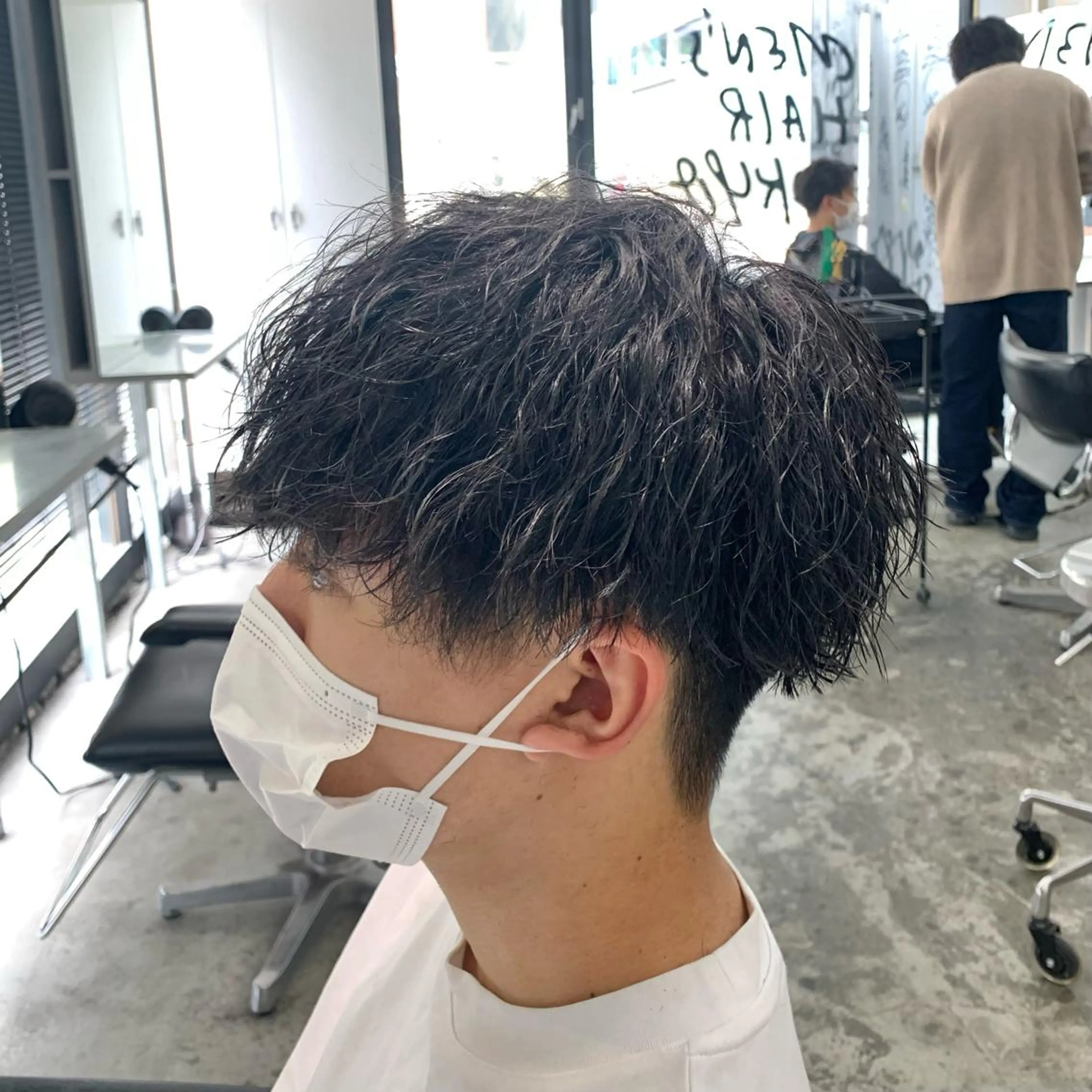 ショート パーマ メンズ カット パーマ メンズ特化美容師/ 藤戸 椋のヘアスタイル