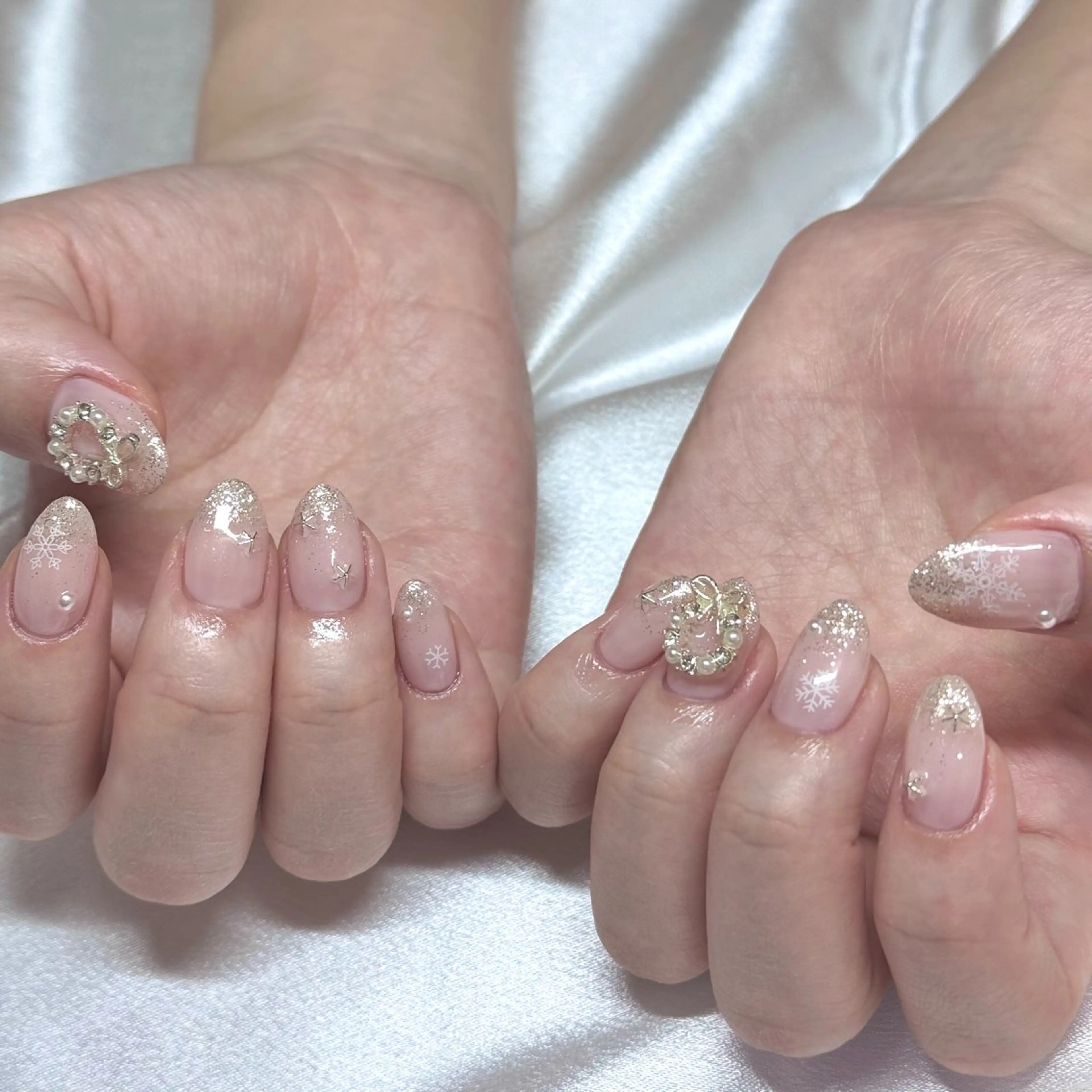 ネイル 冬ネイル クリスマス coco🧸久屋大通 🫧nagisaのネイルデザイン