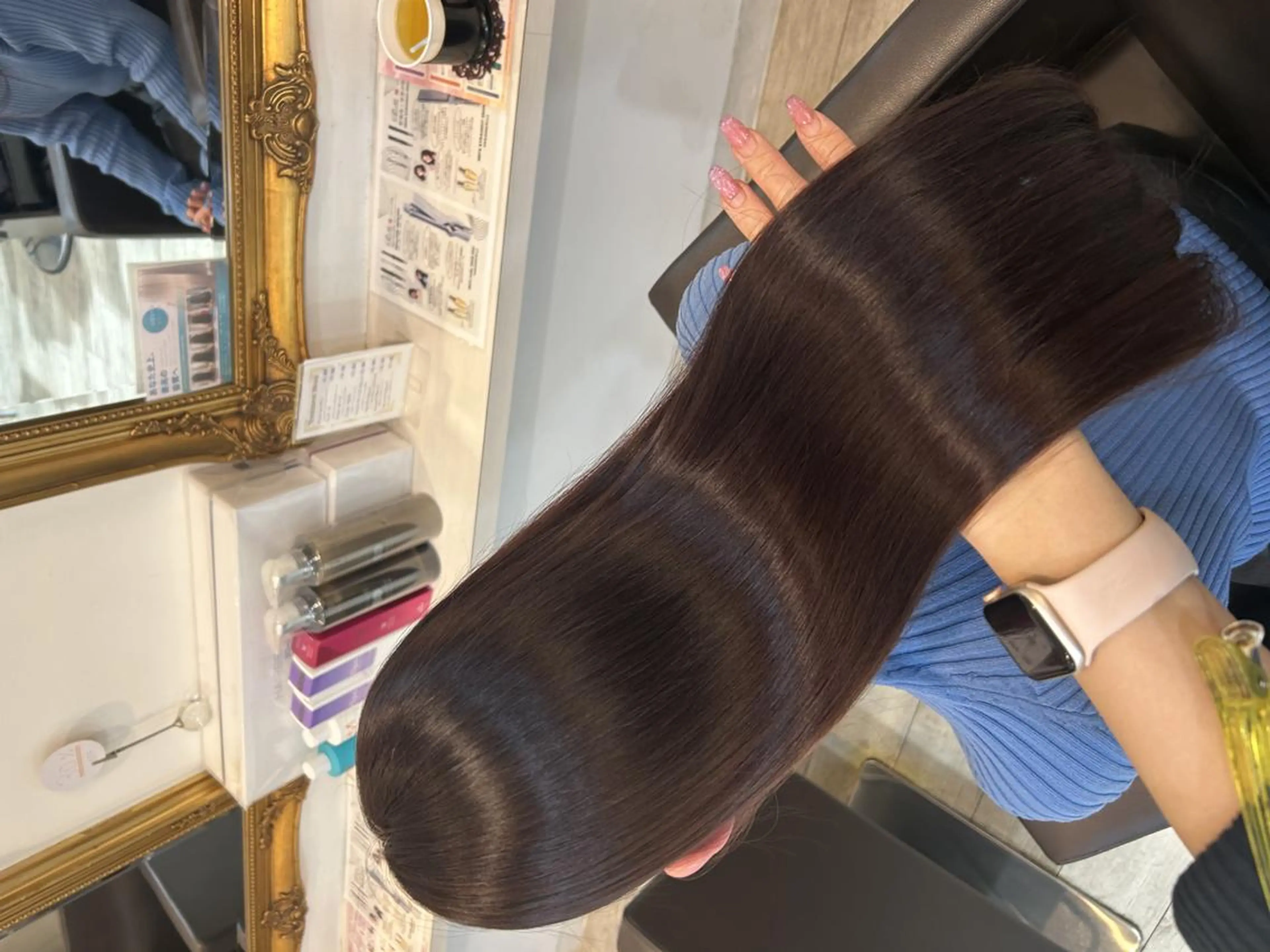 ロング ヘアアレンジ カラー ヘアカラー トリートメント 🦄🫧‪透明感 絹髪特化🫧🍓のヘアスタイル