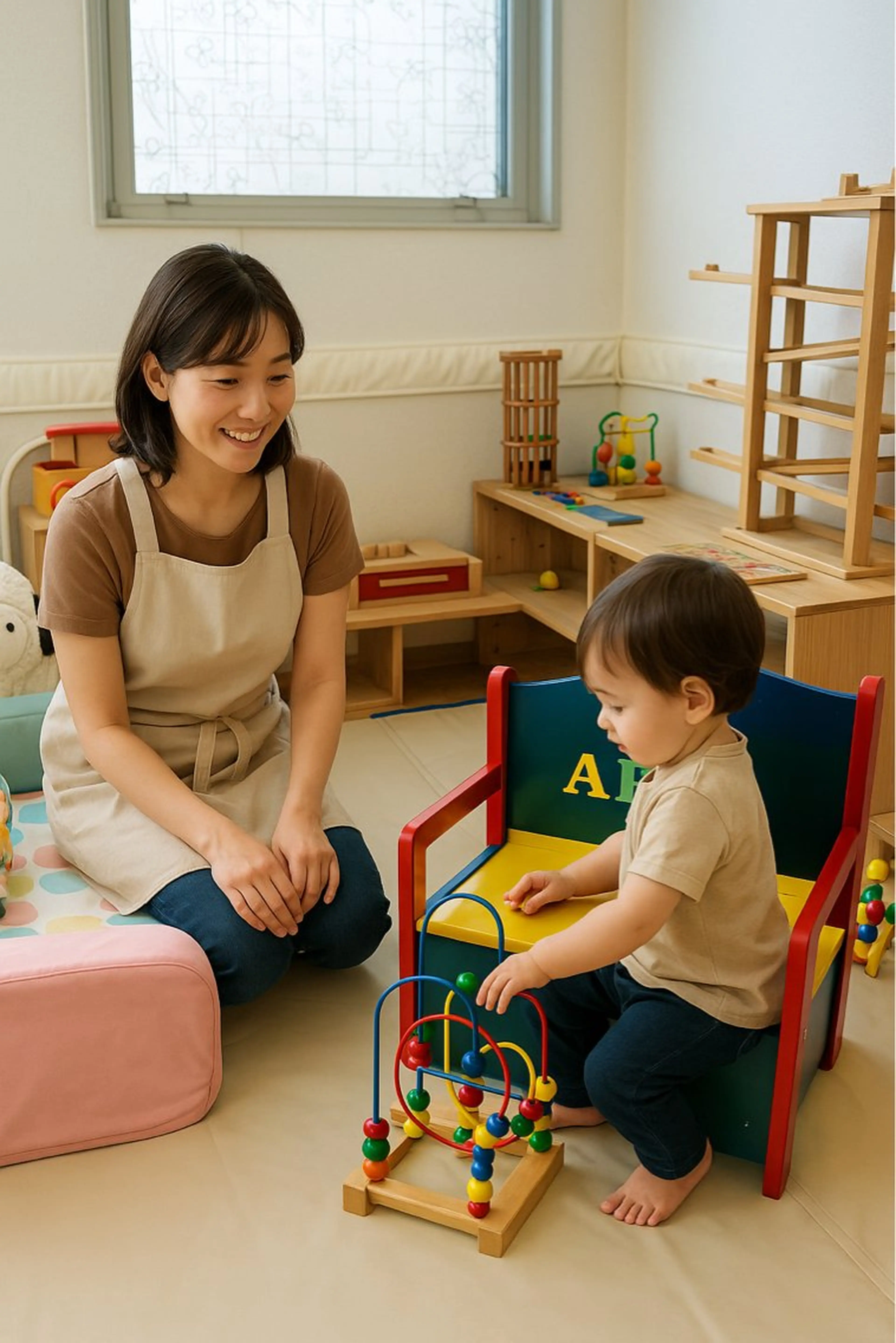 【お子さま見守りサポートのご案内ꉂ📣】施術の間、お子さまを安全に見守ります。一律￥1200／回。の写真