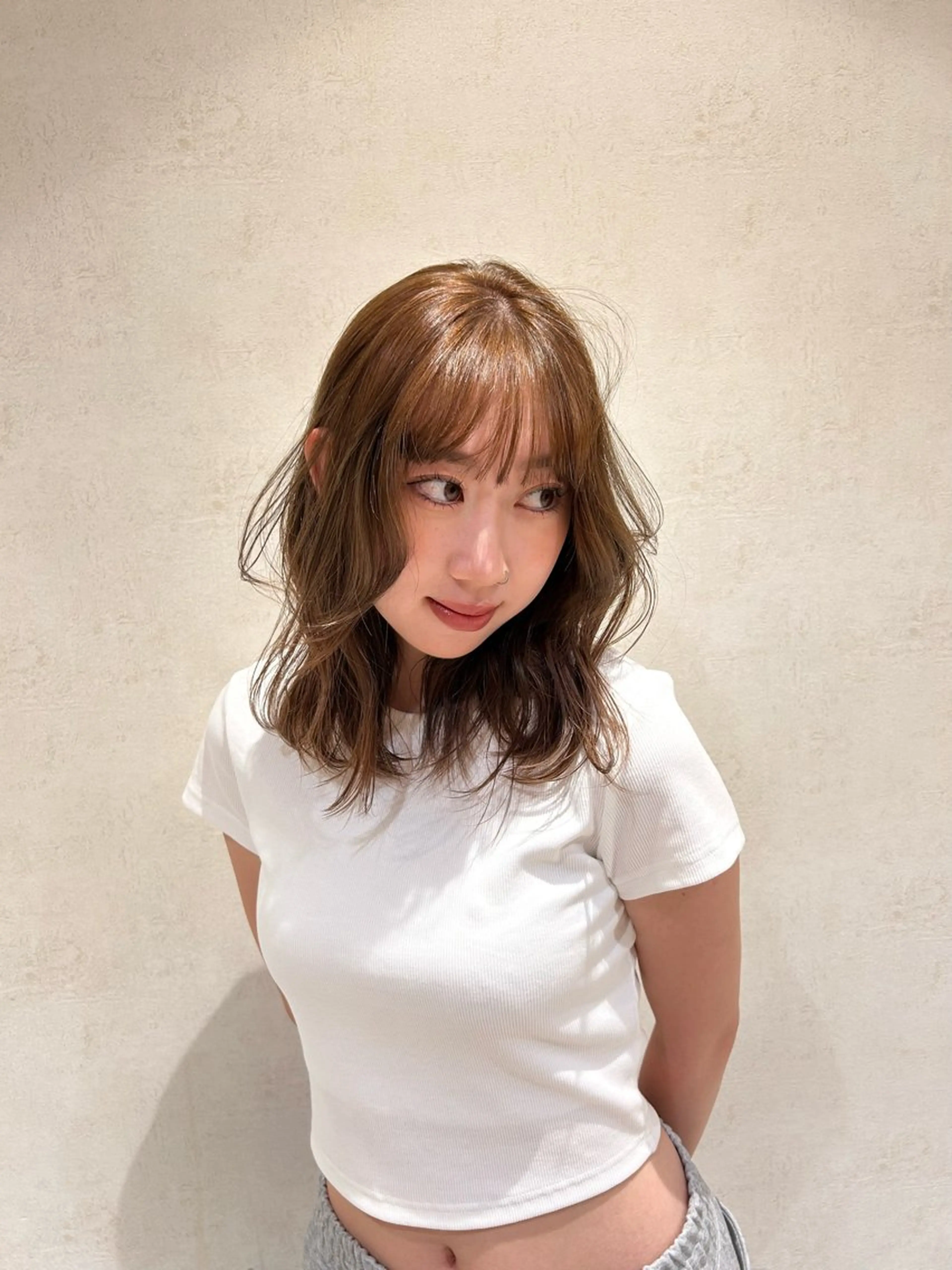 ミディアム ヘアカラー トリートメント カラー /暖色Yukaのヘアスタイル