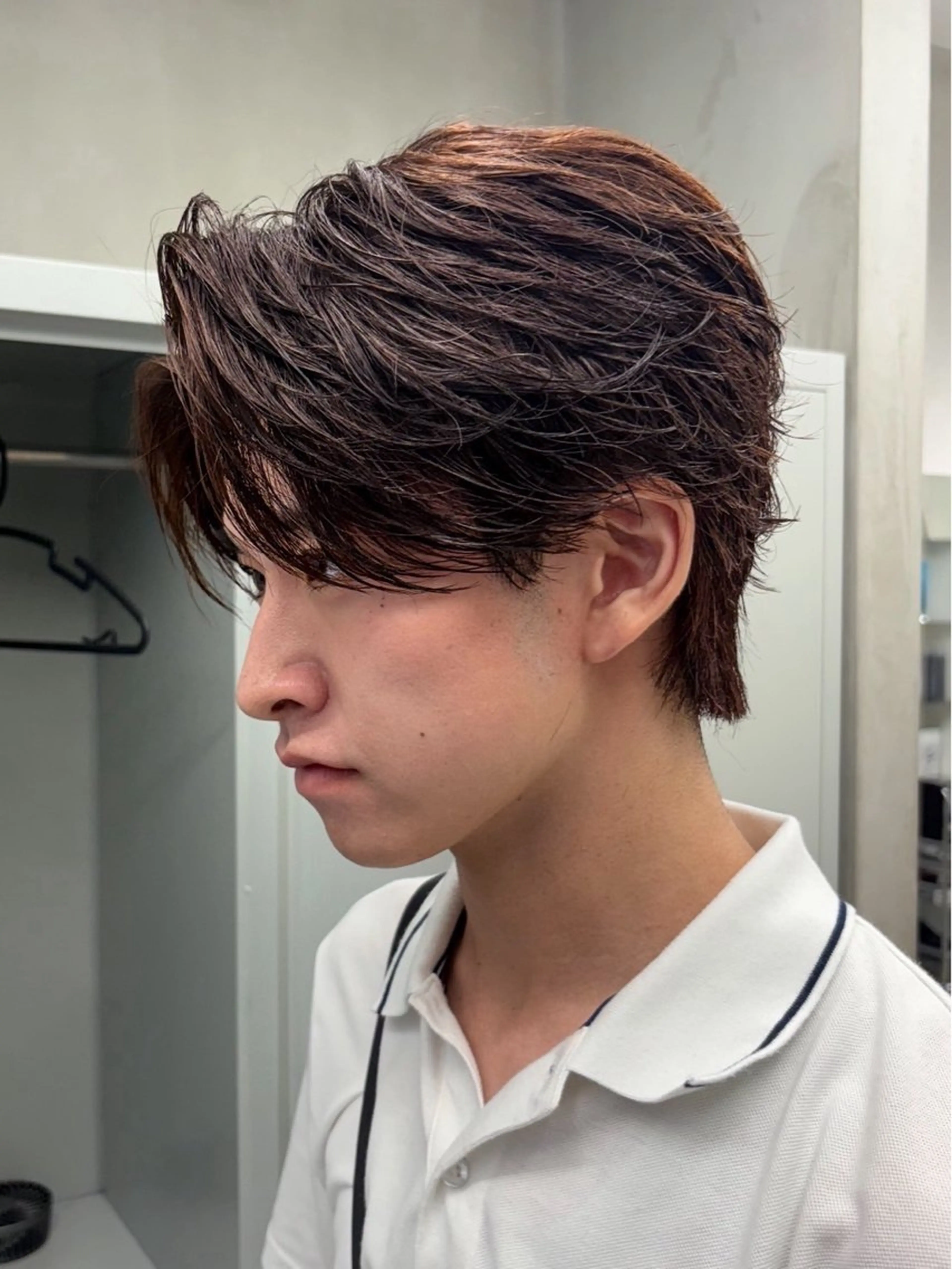 ショート パーマ メンズ カット パーマ 松井 生のヘアスタイル
