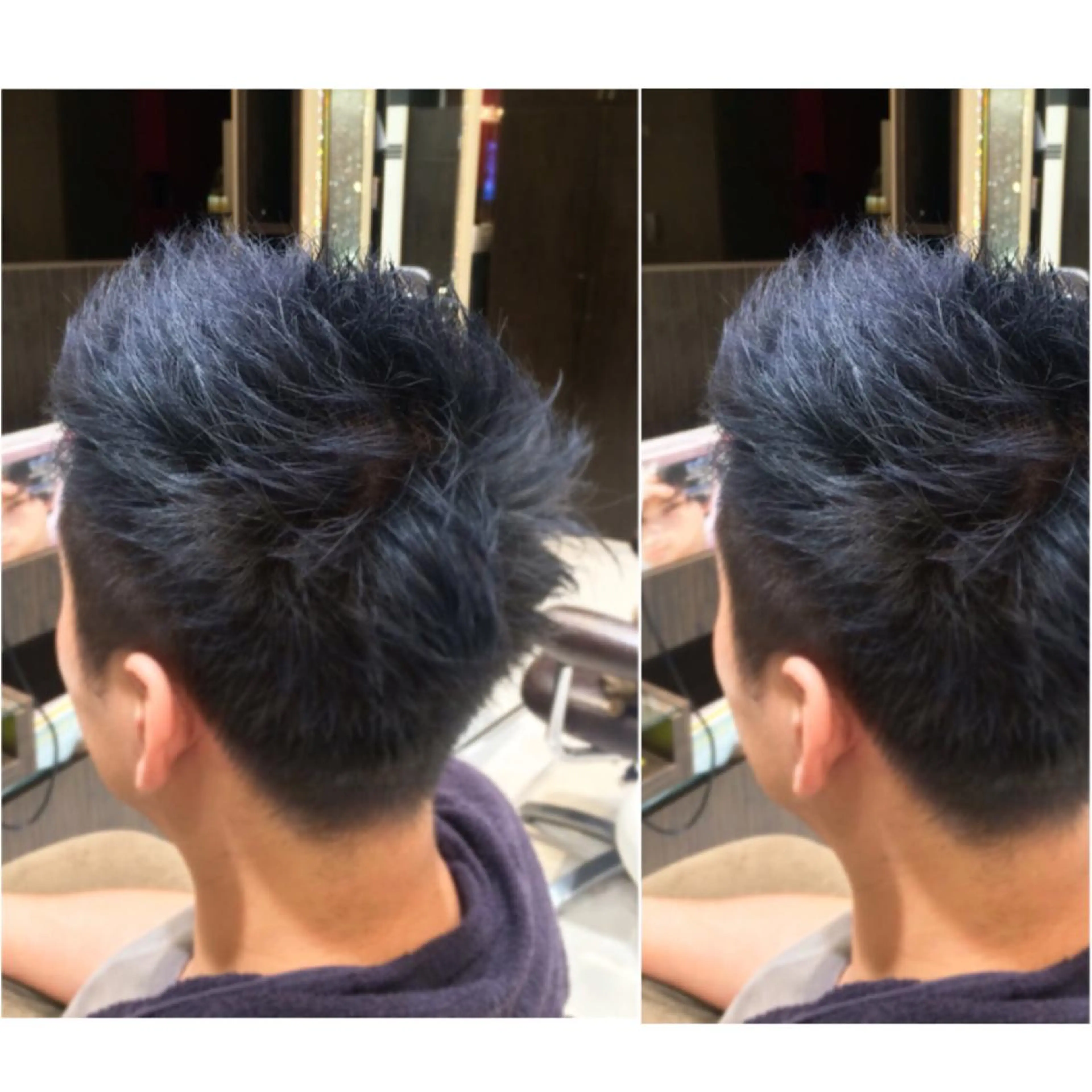 カラー メンズ メンズブリーチ アッシュ ブリーチ ブルーカラー ブルージュ 韓・中華美女ヘア 🇰🇷×🇨🇳のヘアスタイル